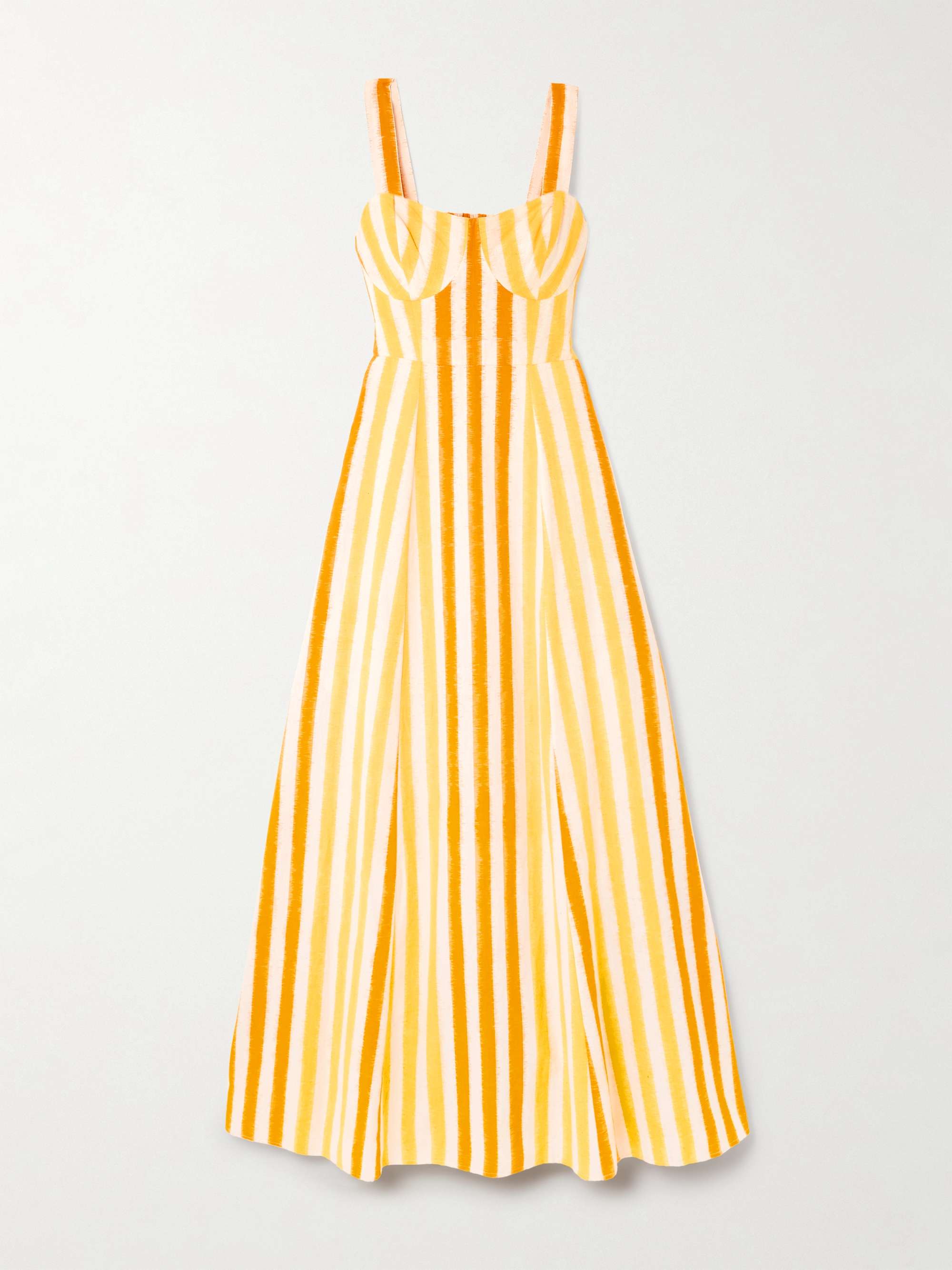 Azzurra striped cotton maxi dress hero visual