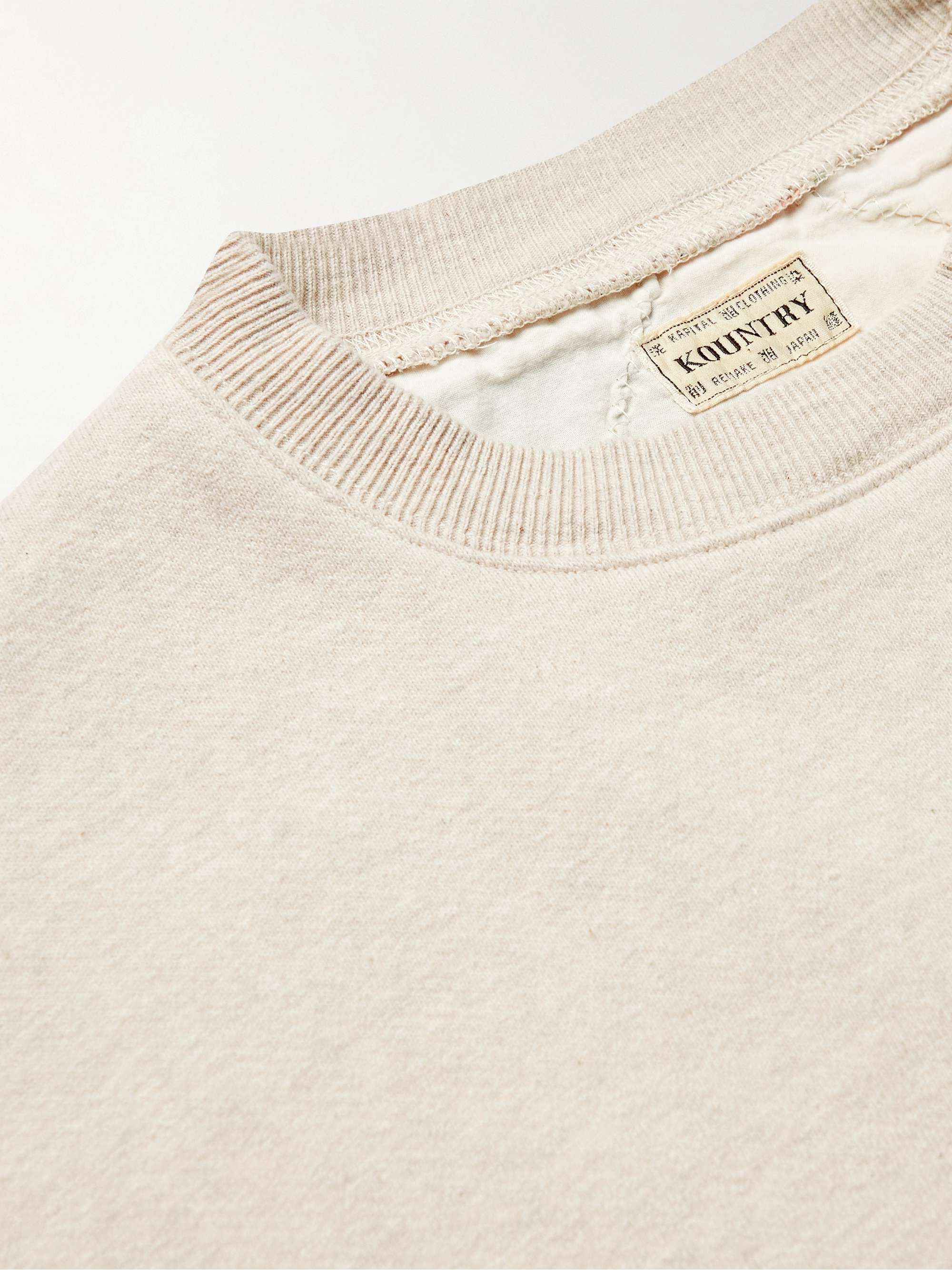 Patchwork Cotton-Jersey Sweatshirt view