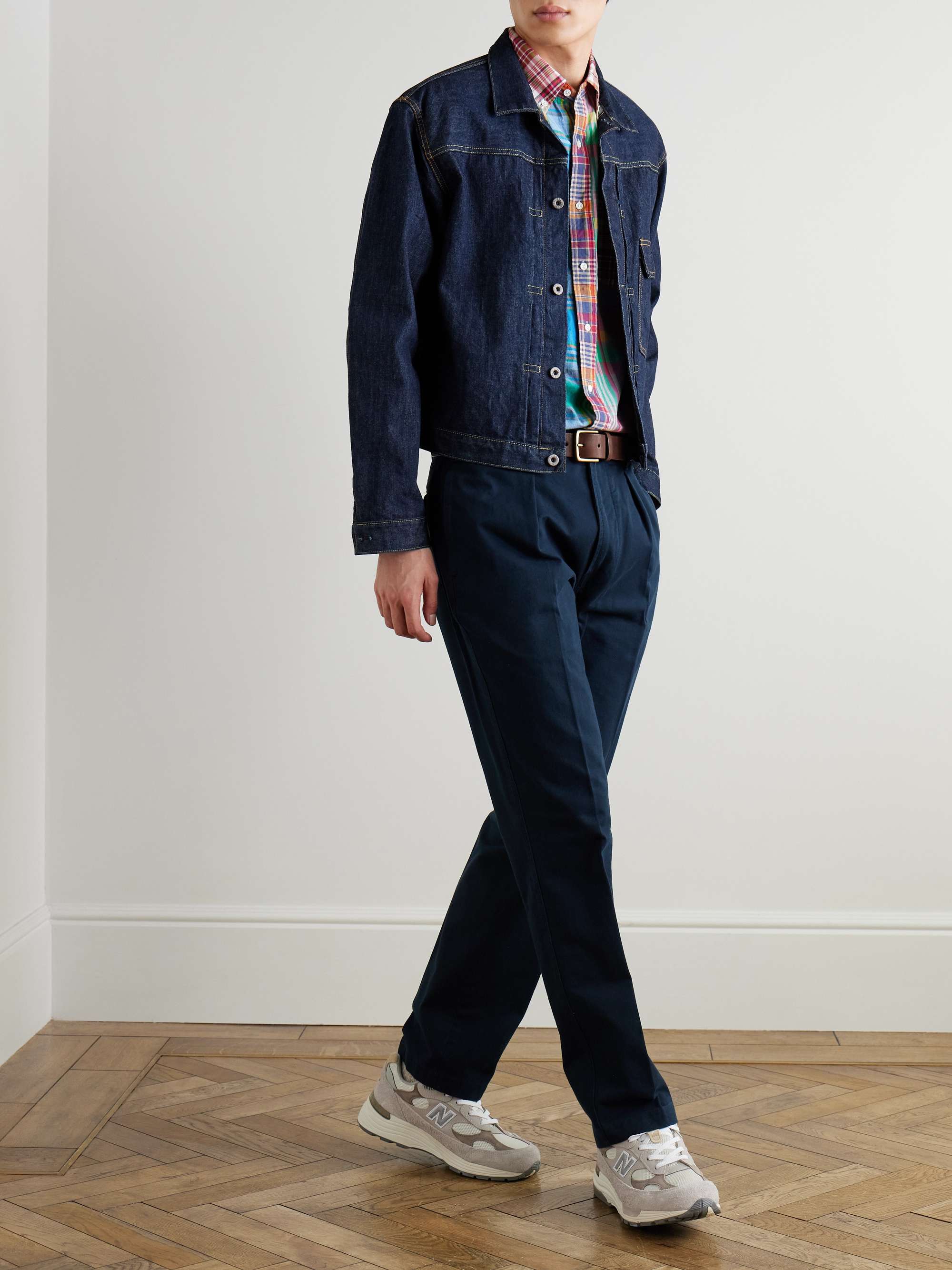 Patchwork Checked Cotton-Madras Shirt view