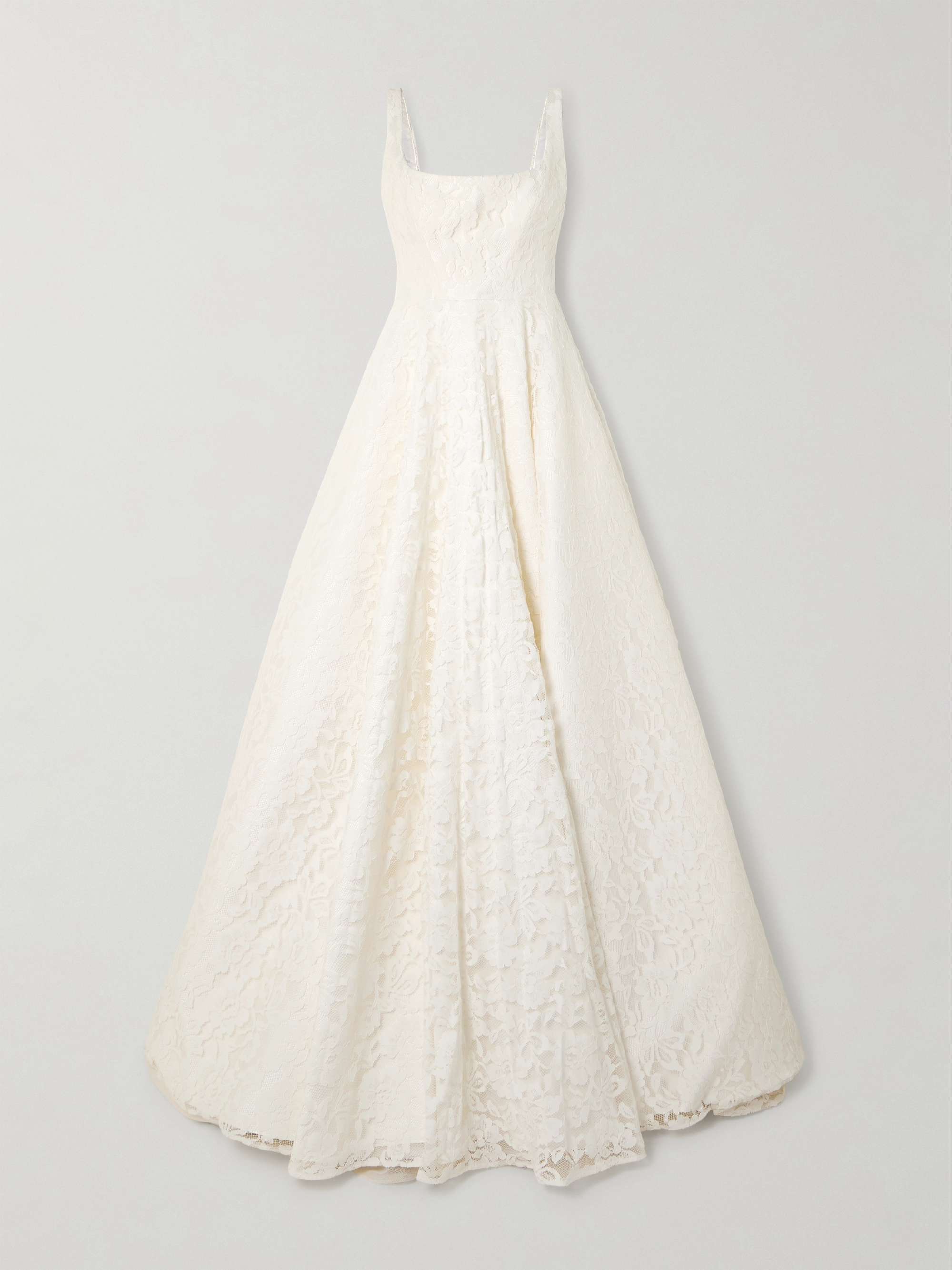 Dominique lace and crepe gown hero visual