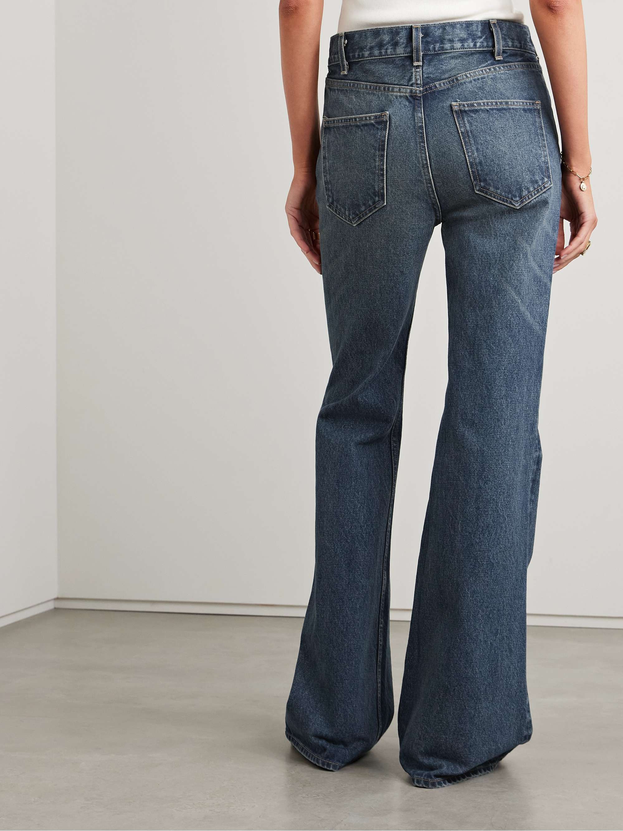 Roe mid-rise flared jeans view