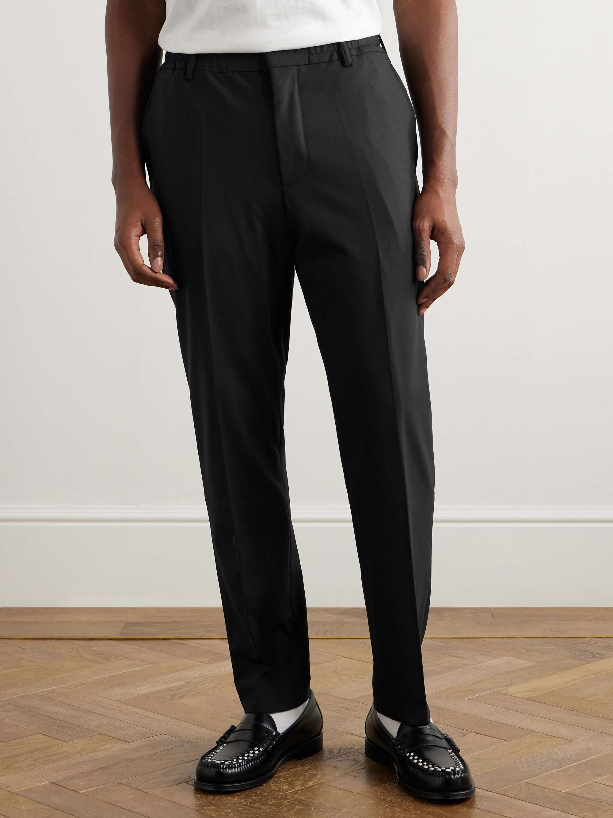 Billie 1088 Straight-Leg Recycled Grain De Poudre Suit Trousers view