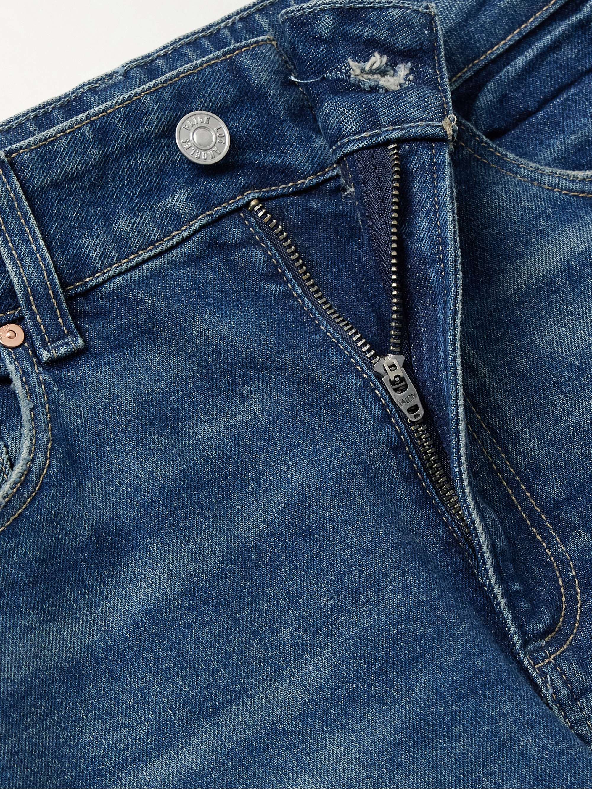 Sasha frayed high-rise wide-leg jeans view