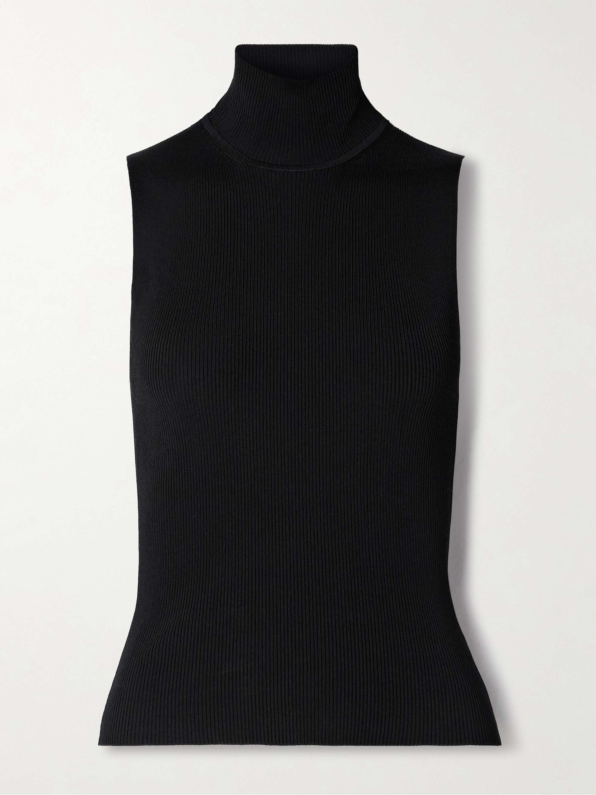 Benita ribbed-knit turtleneck top hero visual
