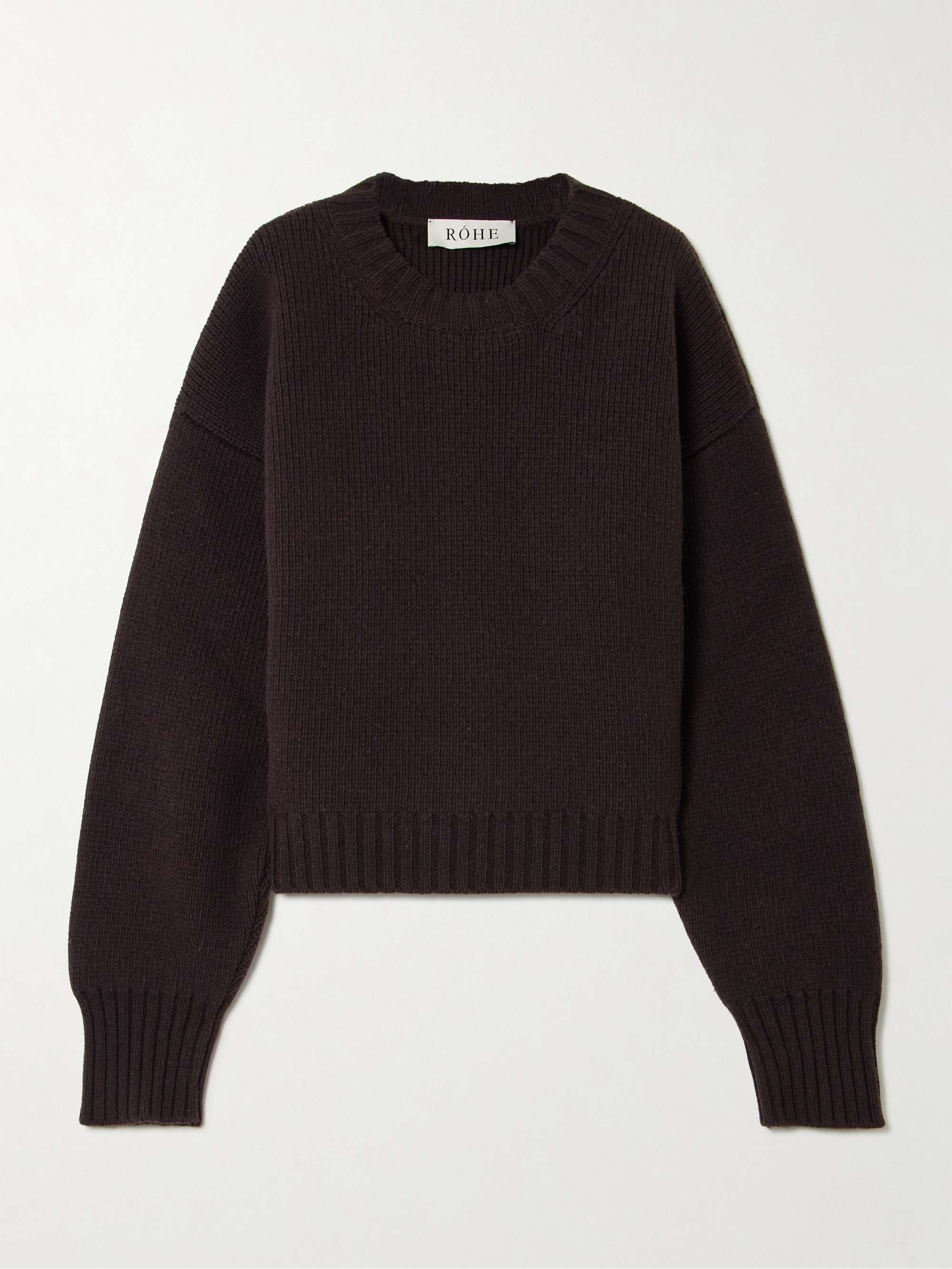 Ribbed wool sweater hero visual