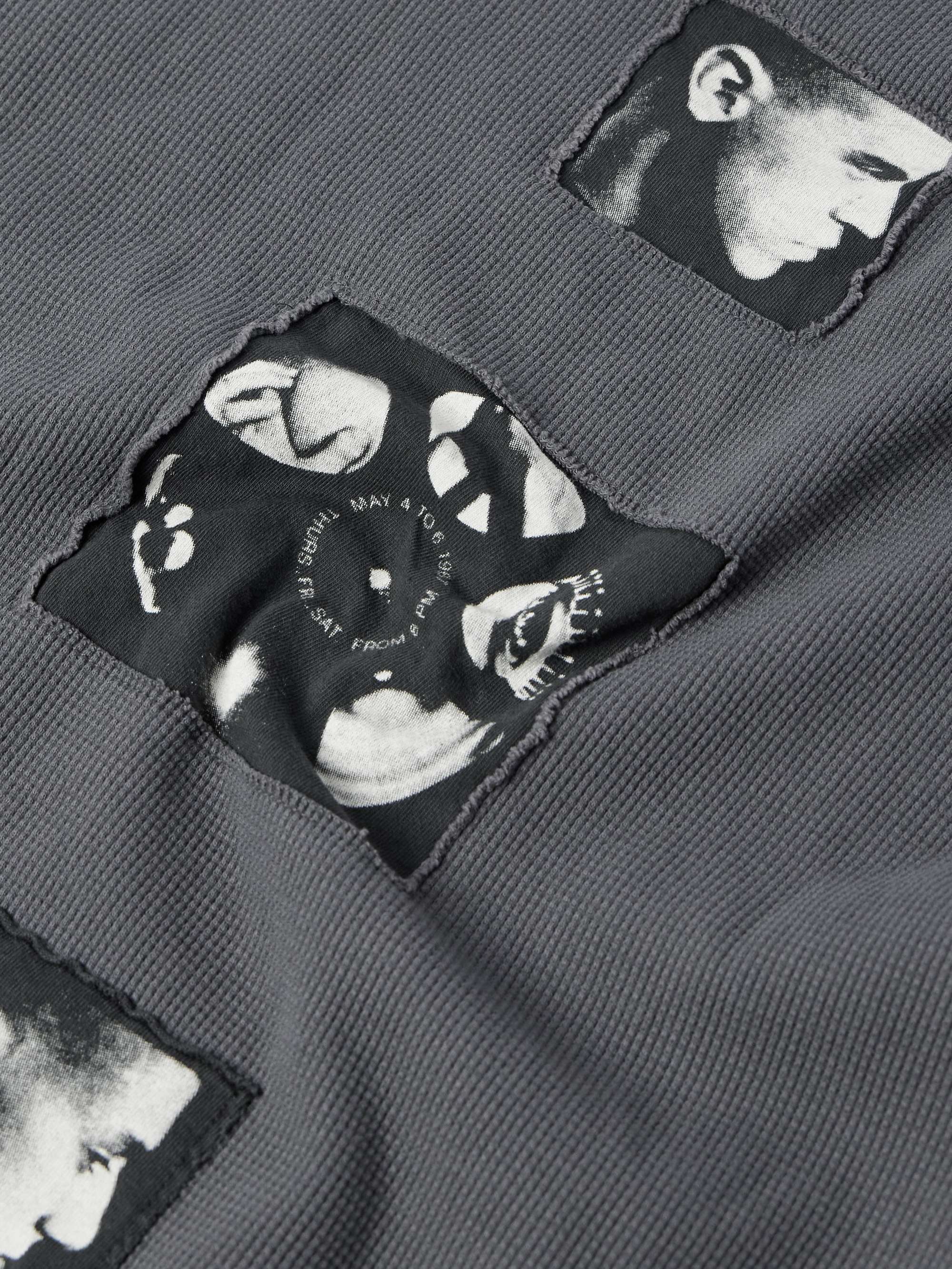 Logo-Appliquéd Waffle-Knit Cotton-Jersey T-Shirt view