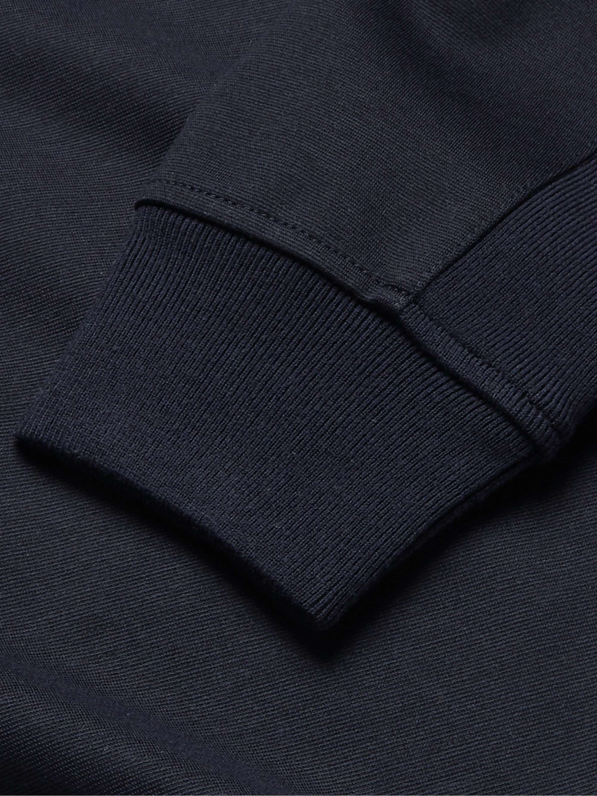 Virgin Wool-Blend Half-Zip Sweater view