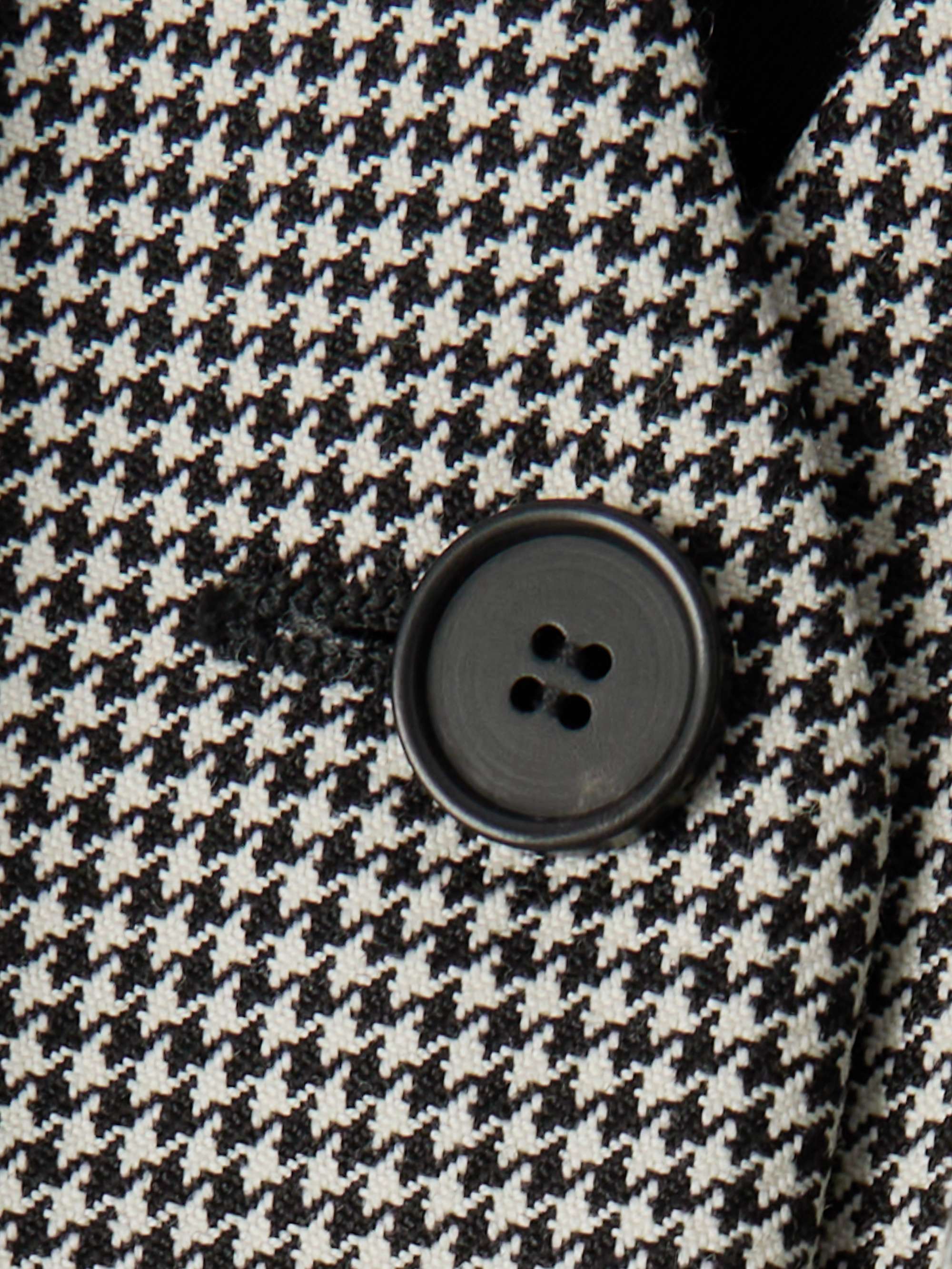 Houndstooth wool and mohair-blend vest view