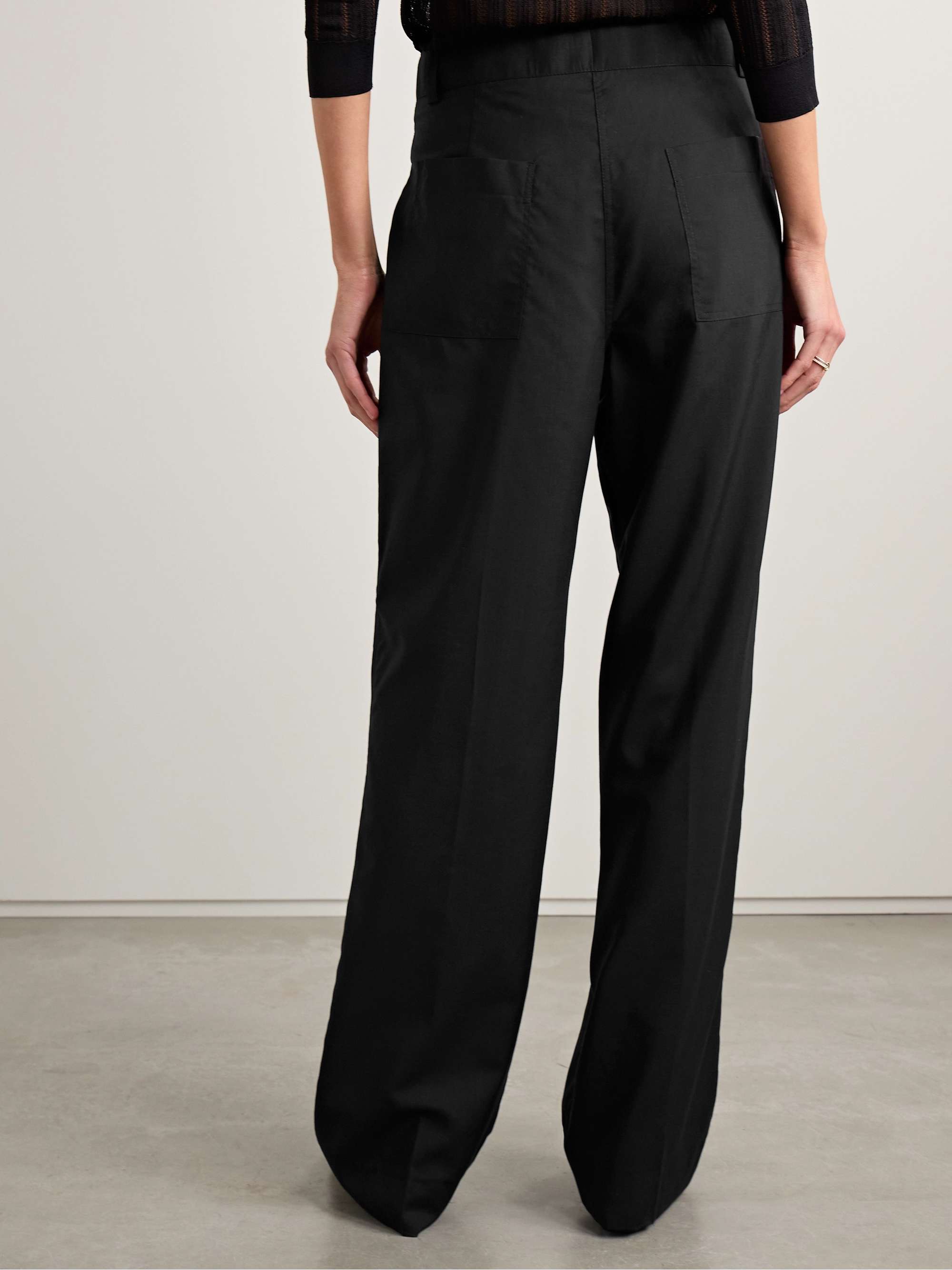 Avery grain de poudre wool wide-leg pants view