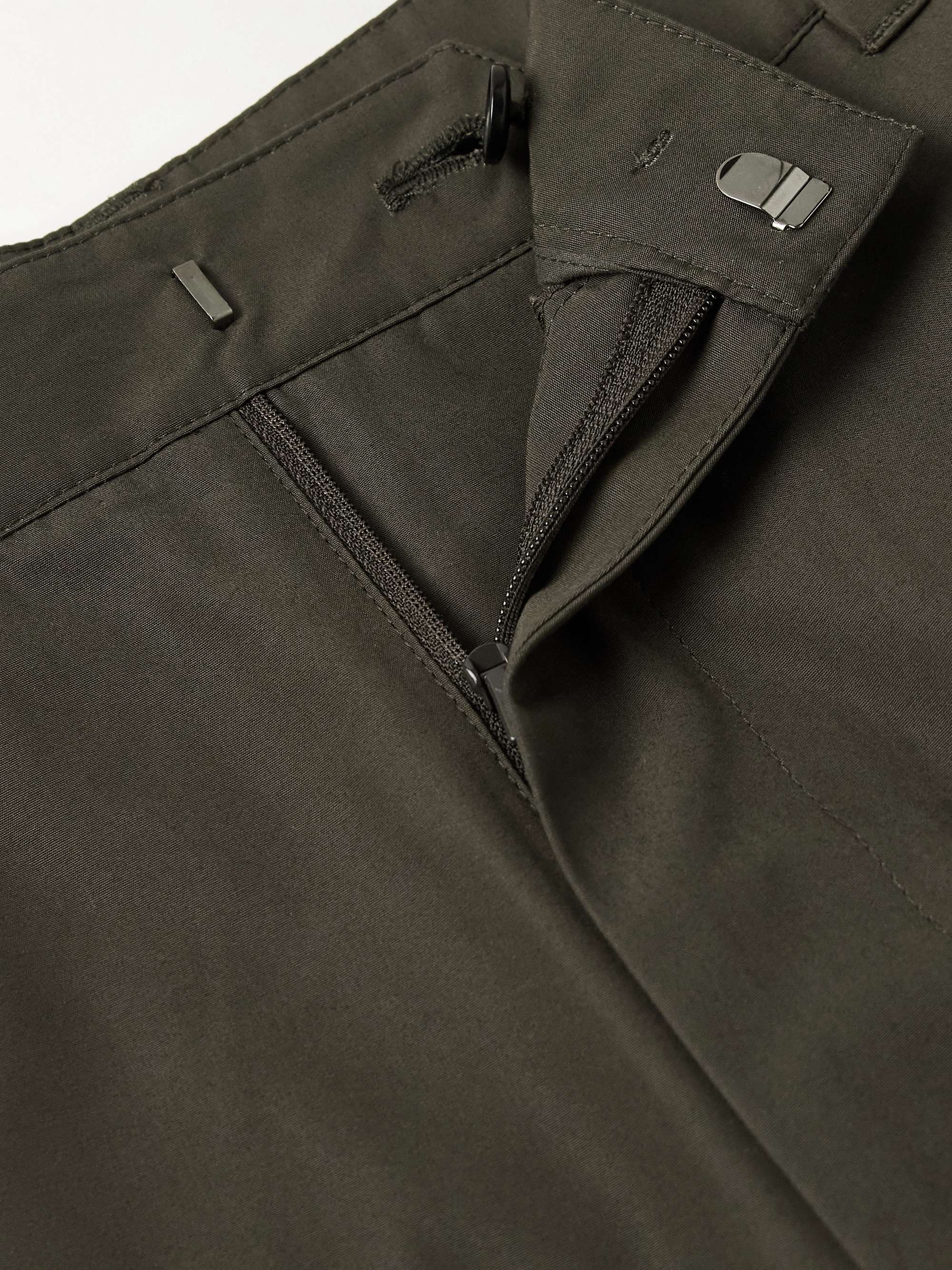 Barrel-Leg Cotton-Poplin Trousers view