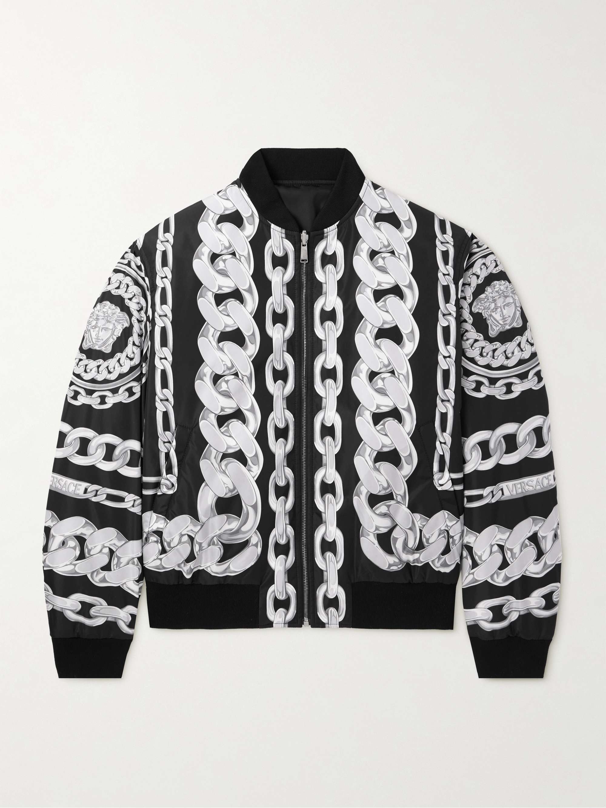 Reversible Padded Printed Shell Bomber Jacket hero visual