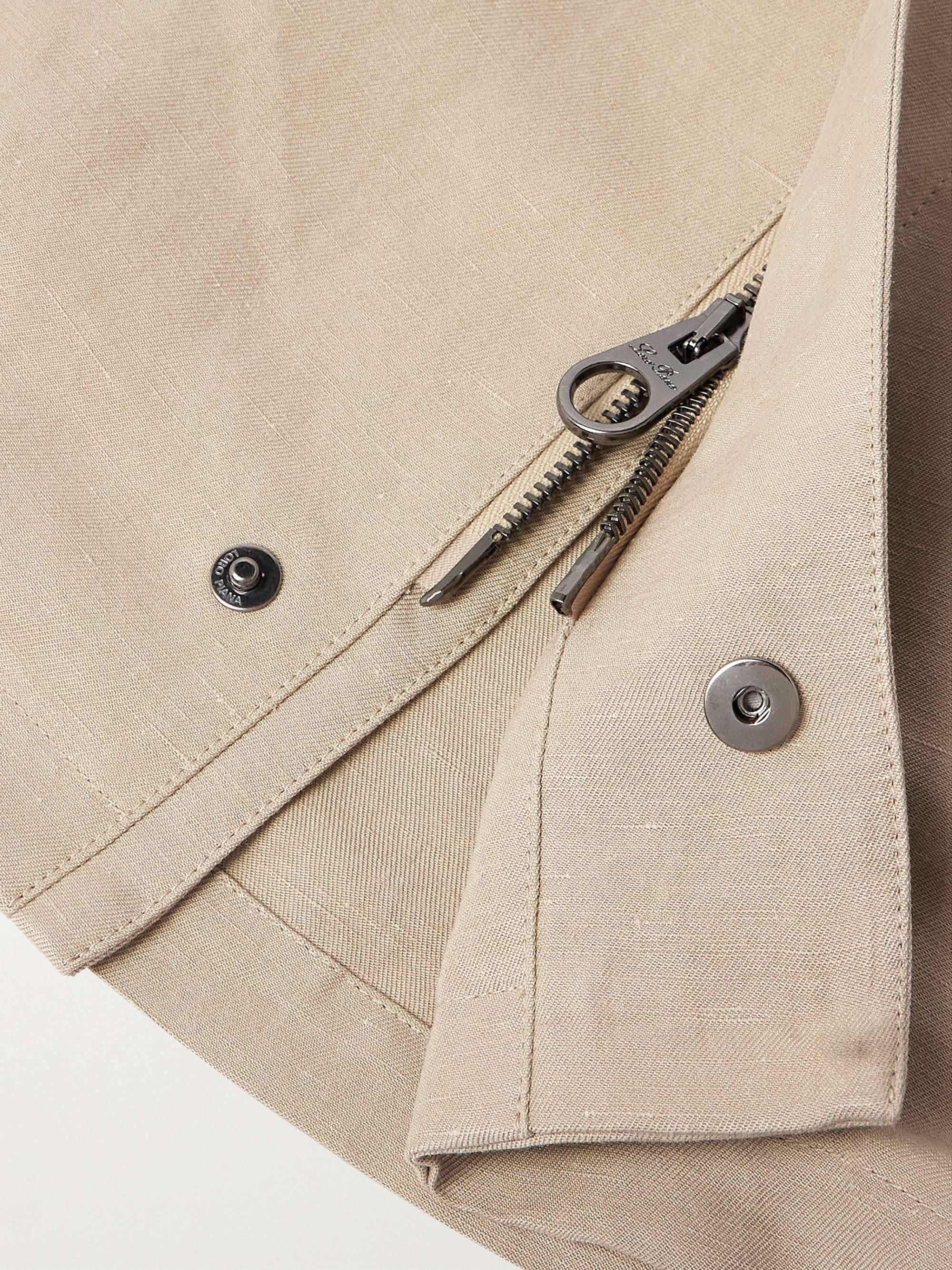Linen and Silk-Blend Field Jacket view