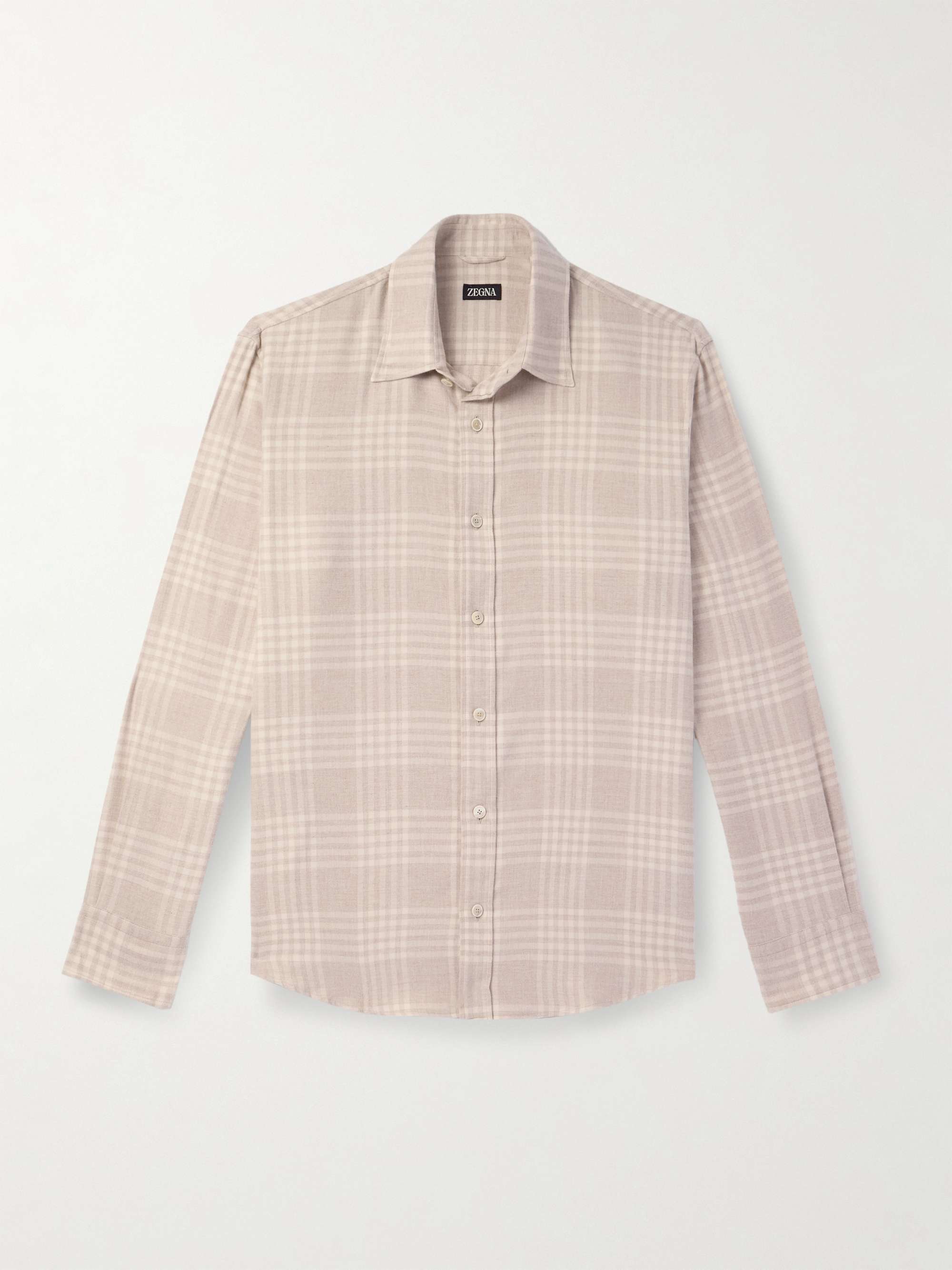 Checked Cotton-Flannel Shirt hero visual