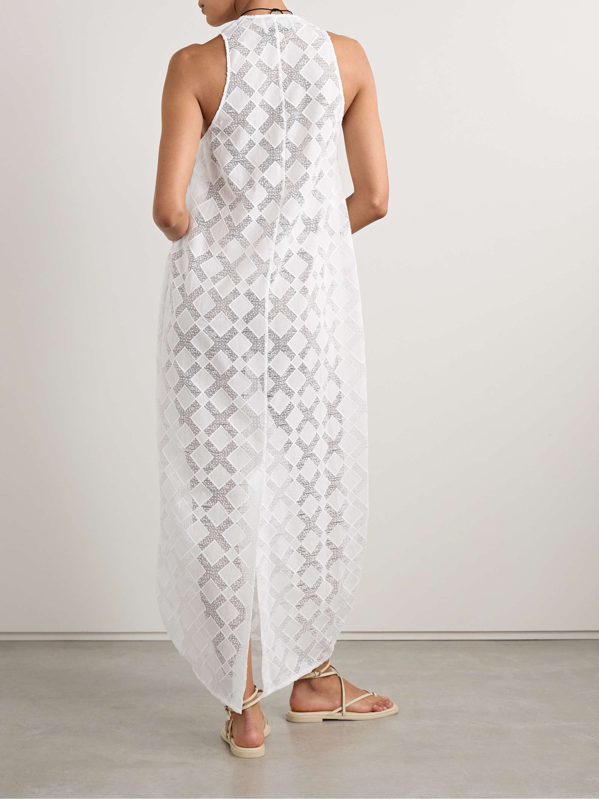 Agel paneled gauze and voile maxi dress view