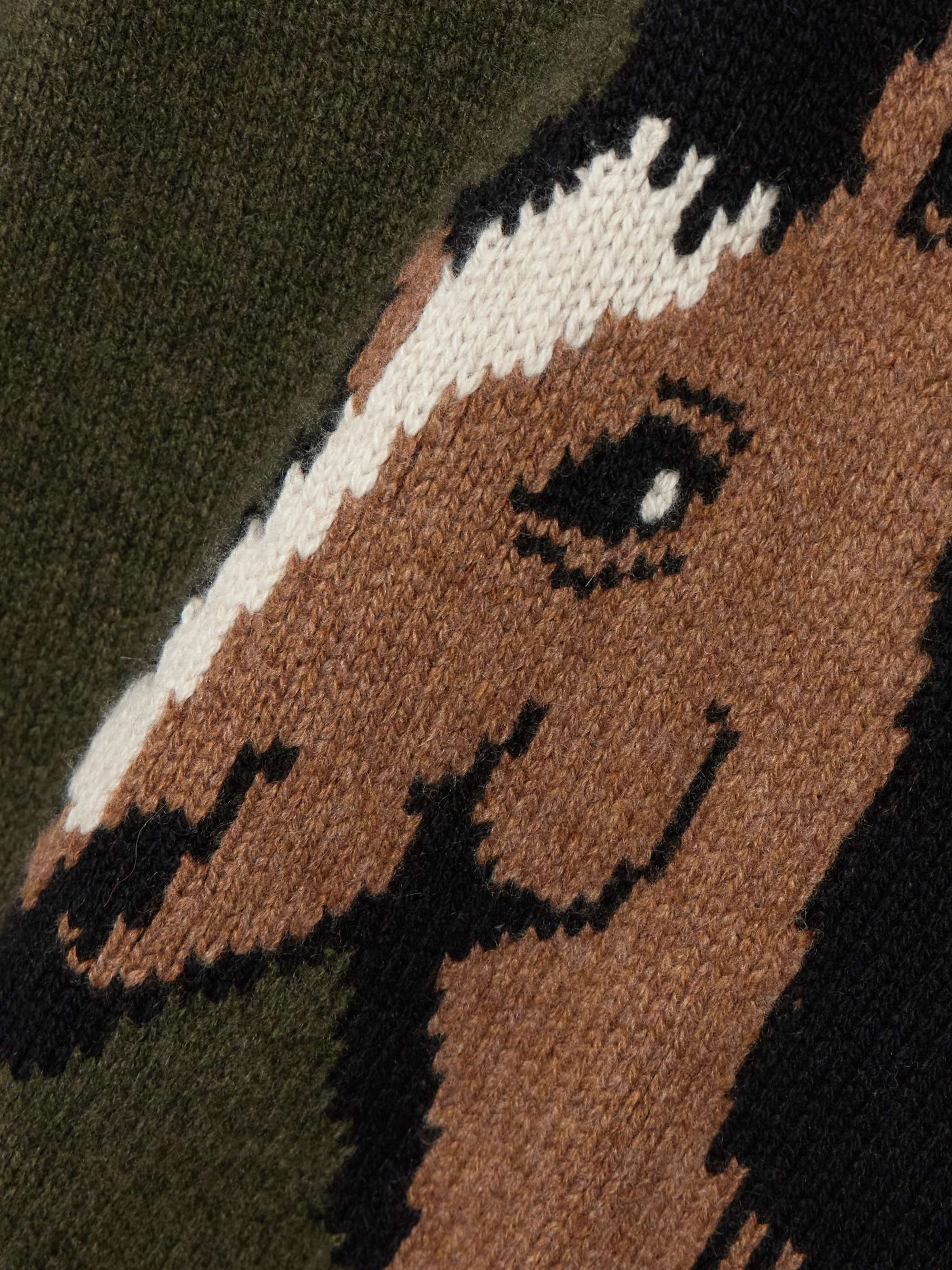 Horsey intarsia-knit cashmere sweater view