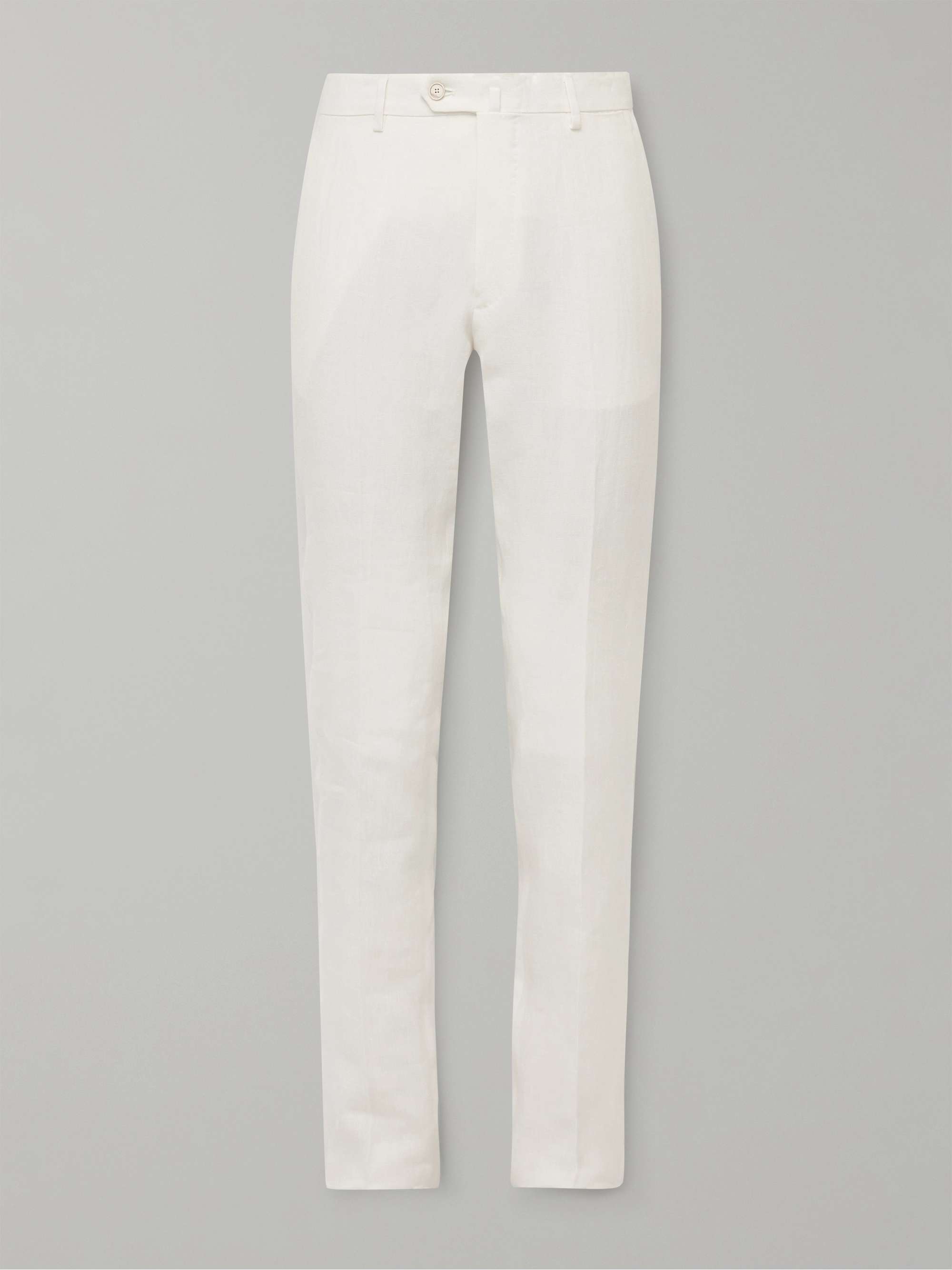Straight-Leg Linen Suit Trousers hero visual