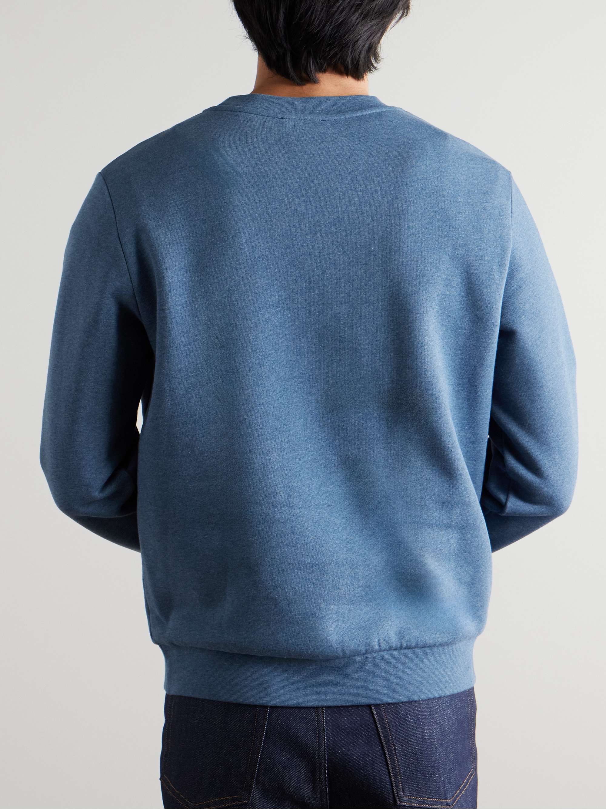 Logo-Embroidered Organic Cotton-Jersey Sweatshirt view
