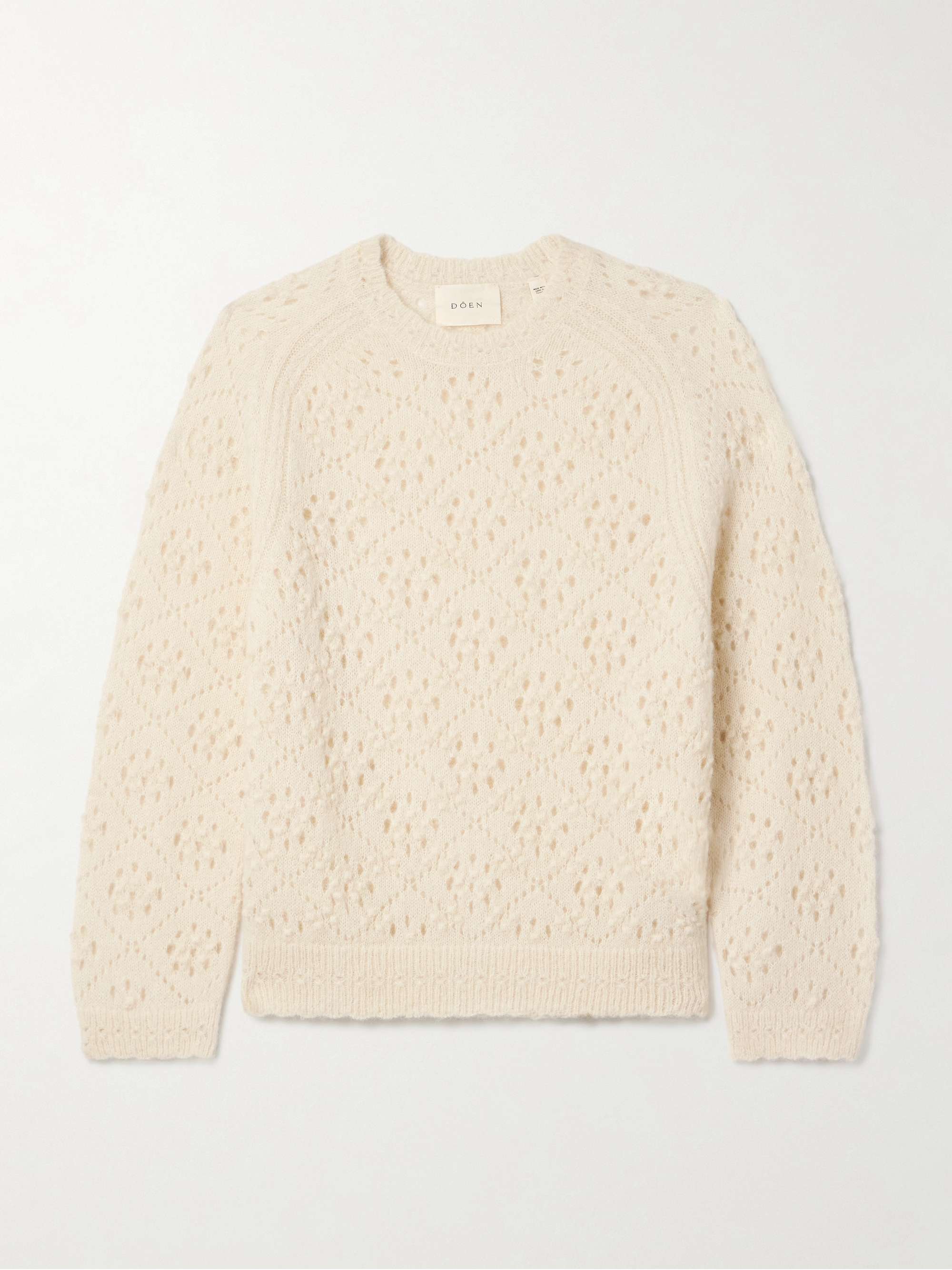Emiliana pointelle-knit alpaca-blend sweater hero visual