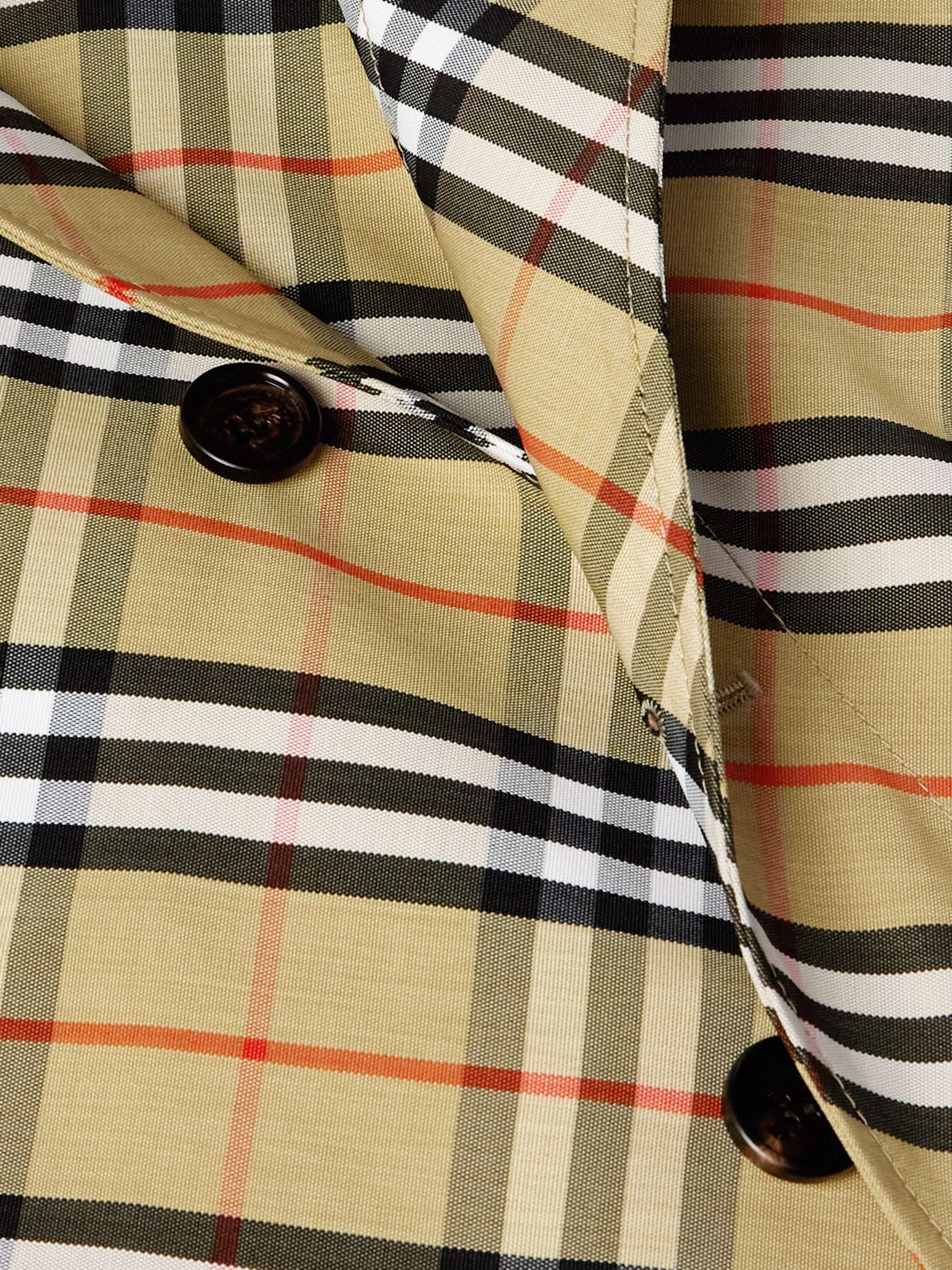 Checked Gabardine Coat view