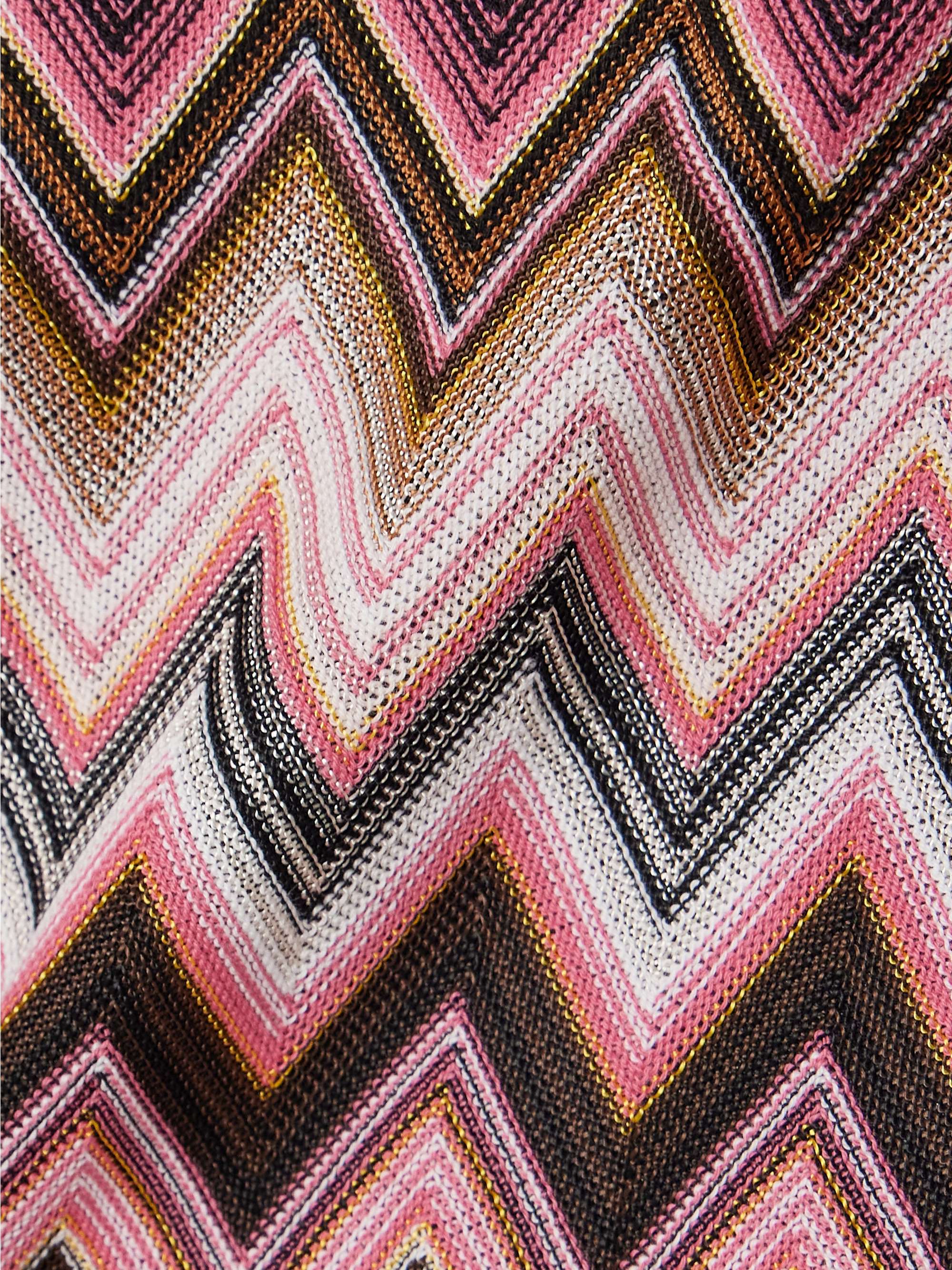 Mare striped crochet-knit cotton-blend mini skirt view