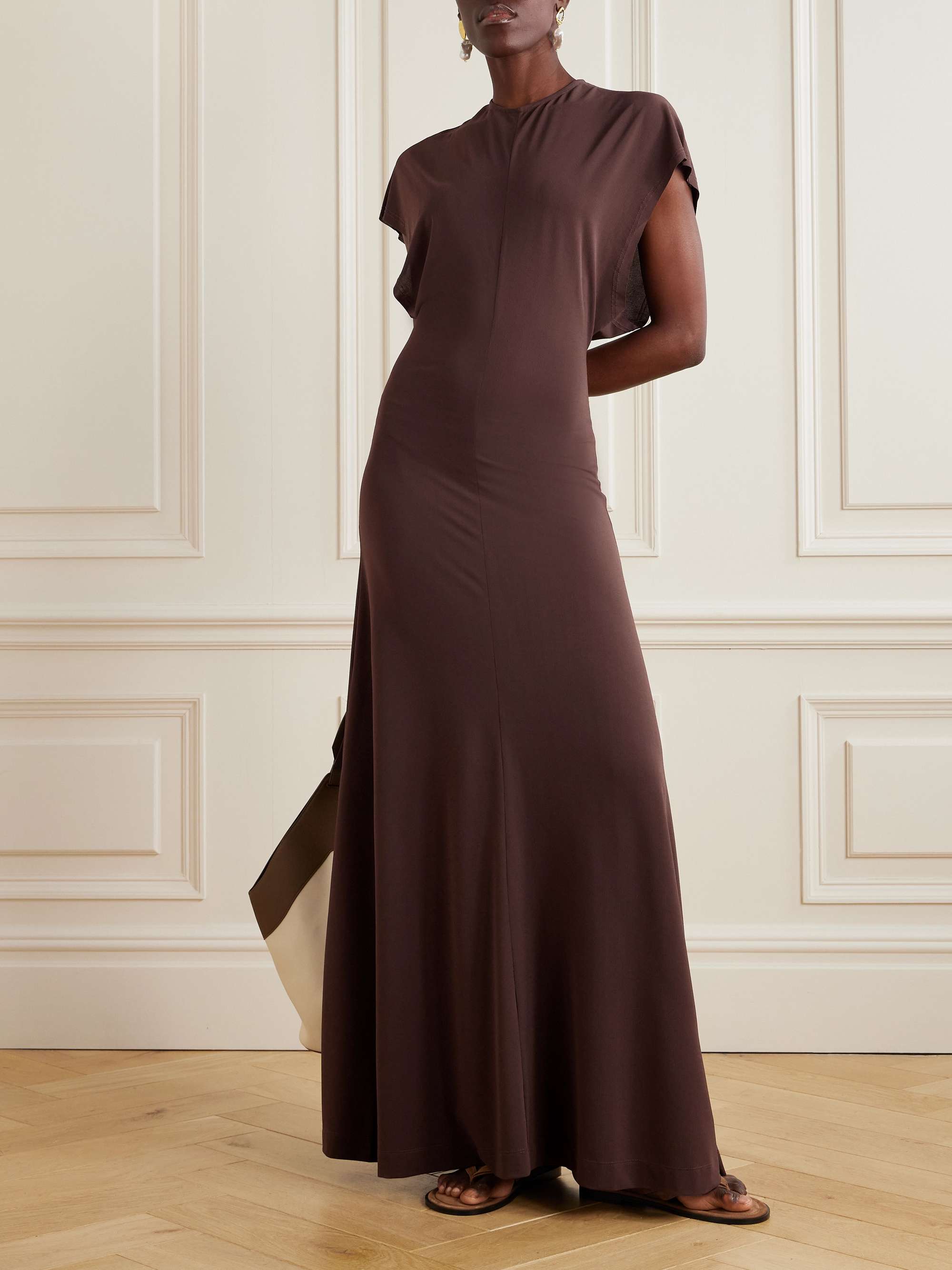 Vida stretch recycled-jersey maxi dress view