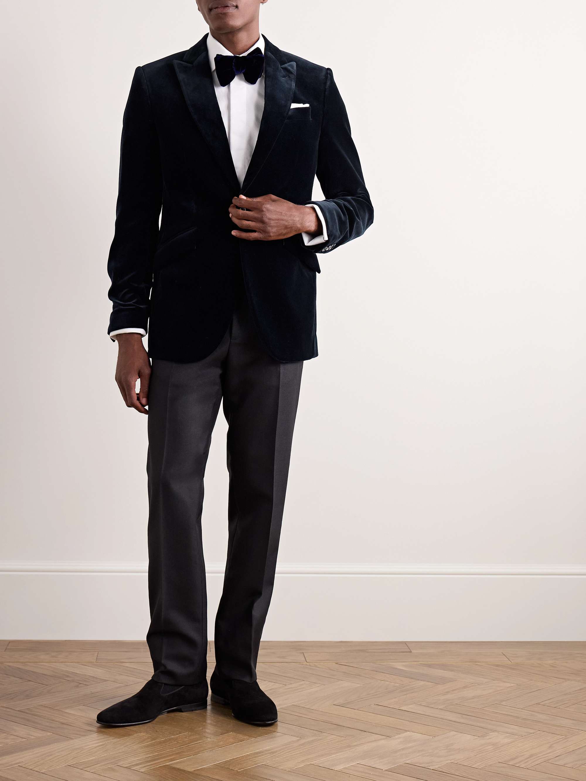 Newport Cotton-Velvet Tuxedo Jacket view