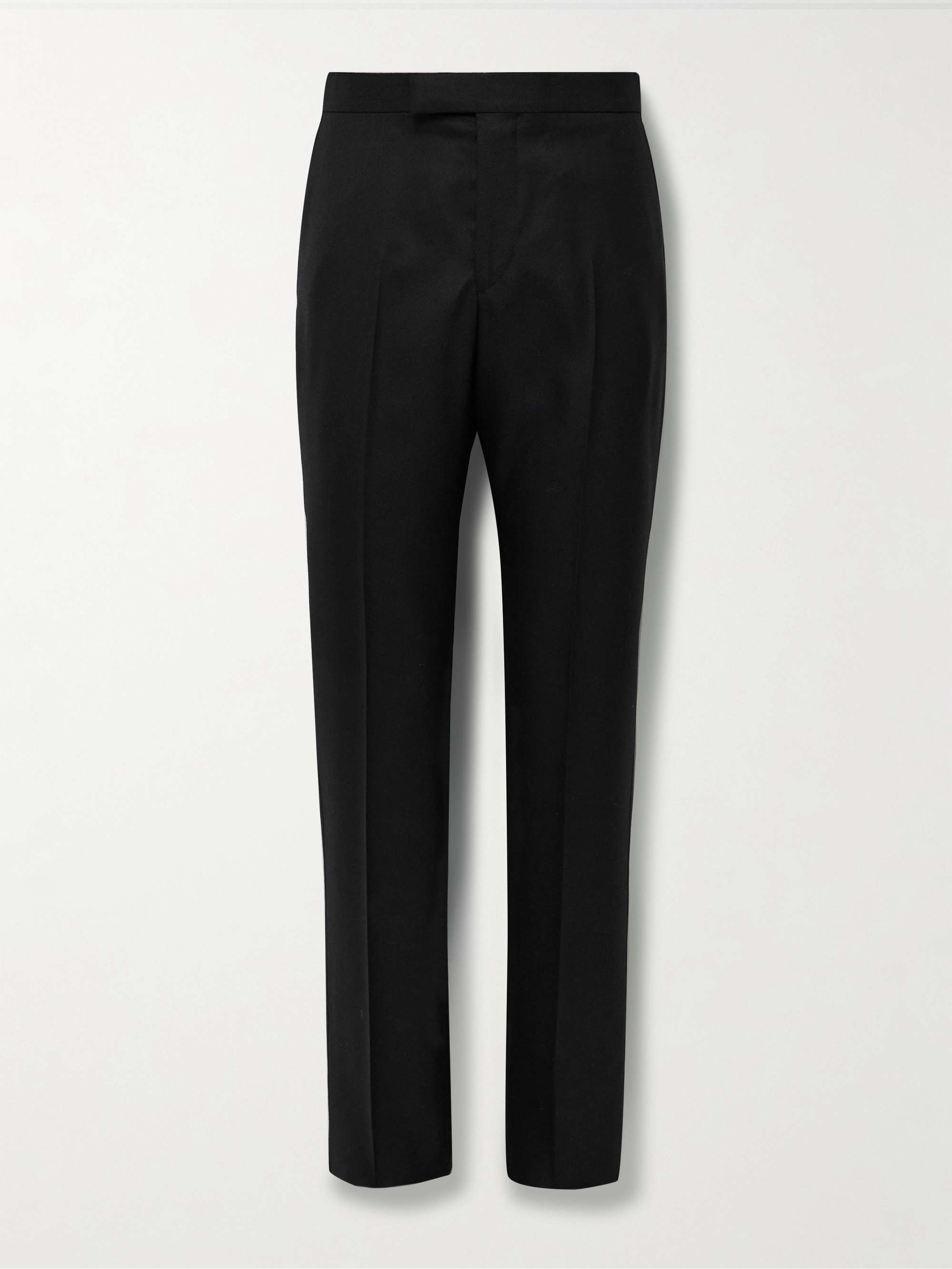 Slim-Fit Grosgrain-Trimmed Wool-Twill Tuxedo Trousers hero visual