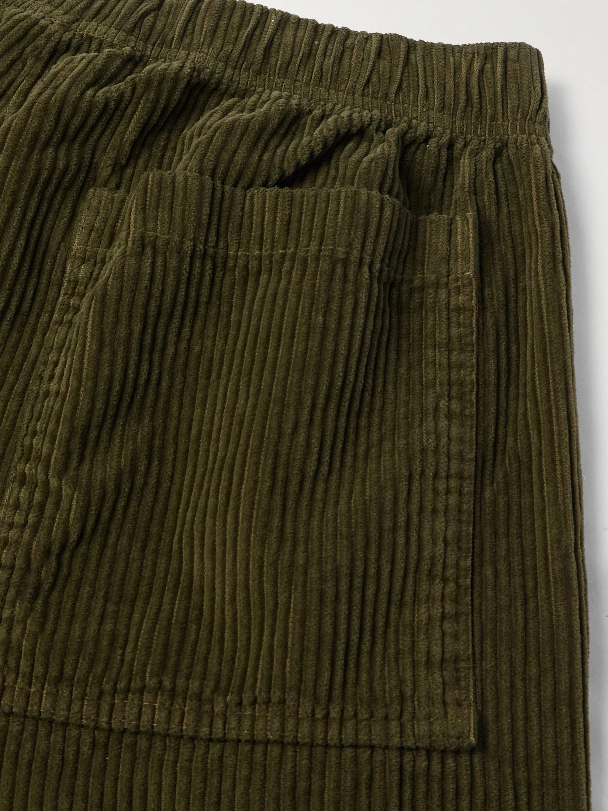 Utility Straight-Leg Garment-Dyed Cotton-Corduroy Shorts view
