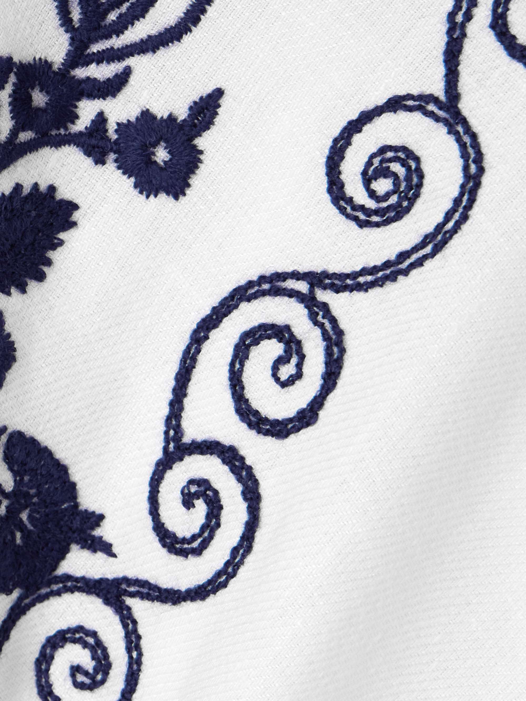 Embroidered linen blouse view