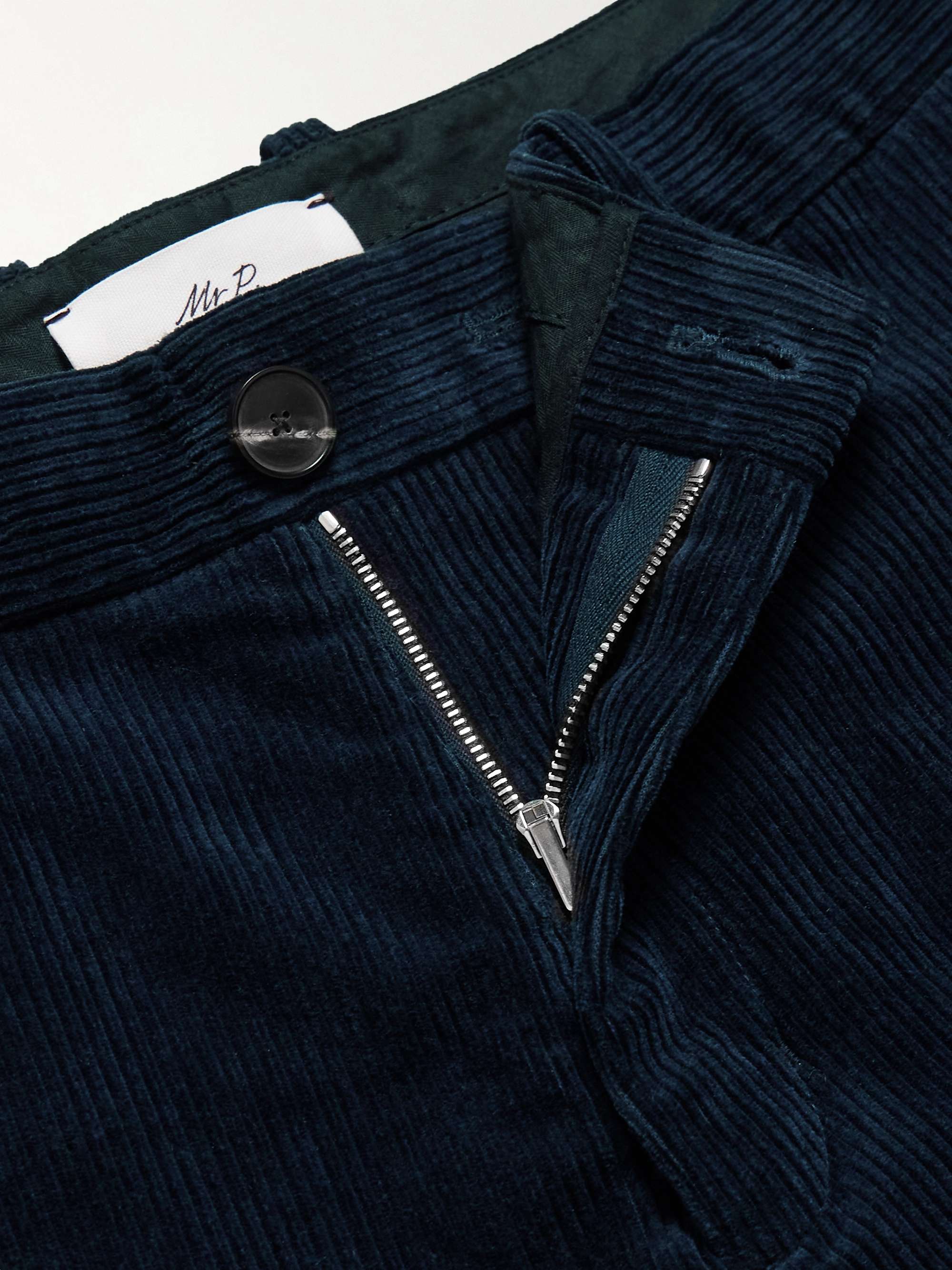 Edward Wide-Leg Organic Cotton-Corduroy Trousers view