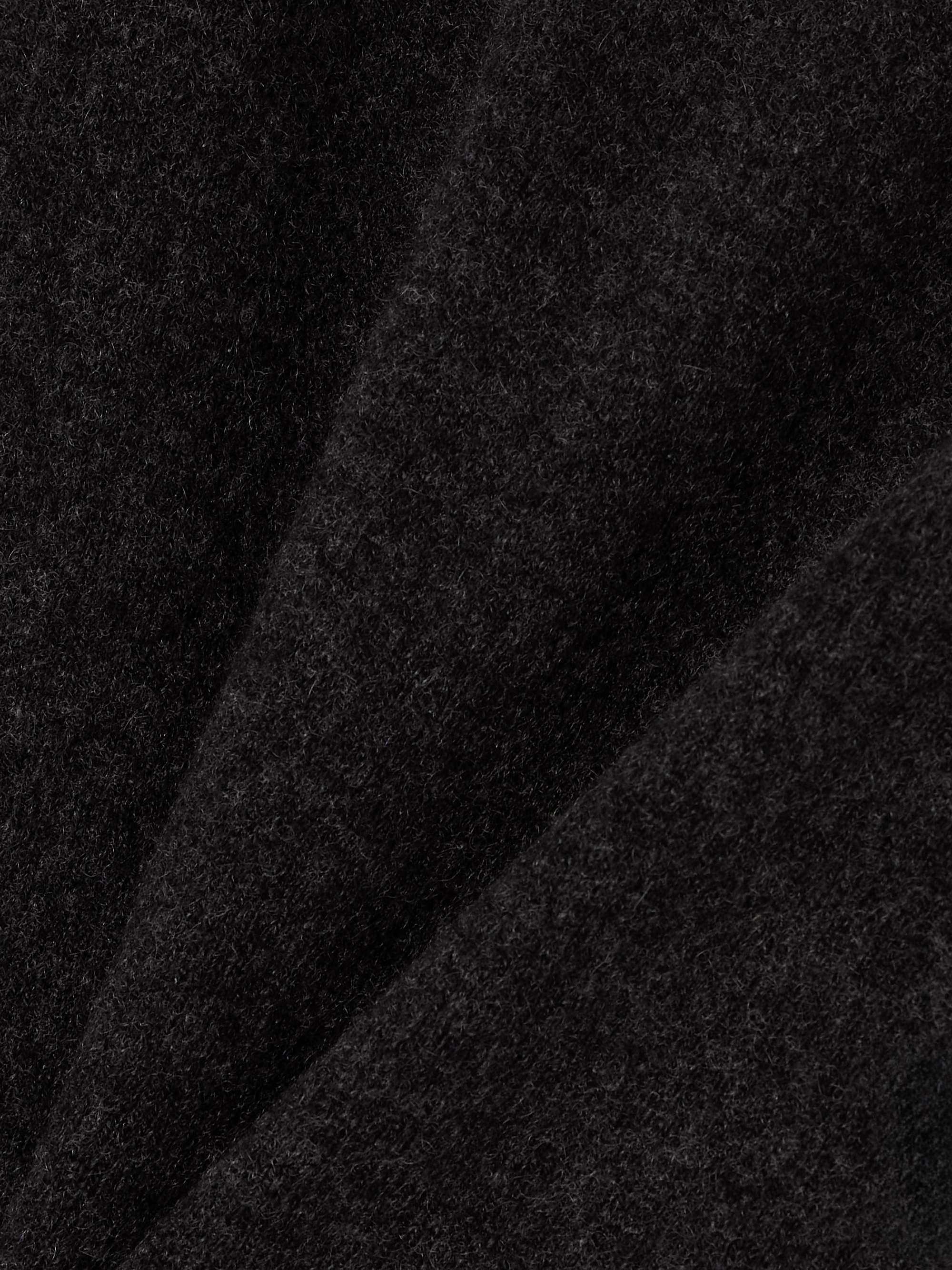 Cashmere-blend tapered track pants view