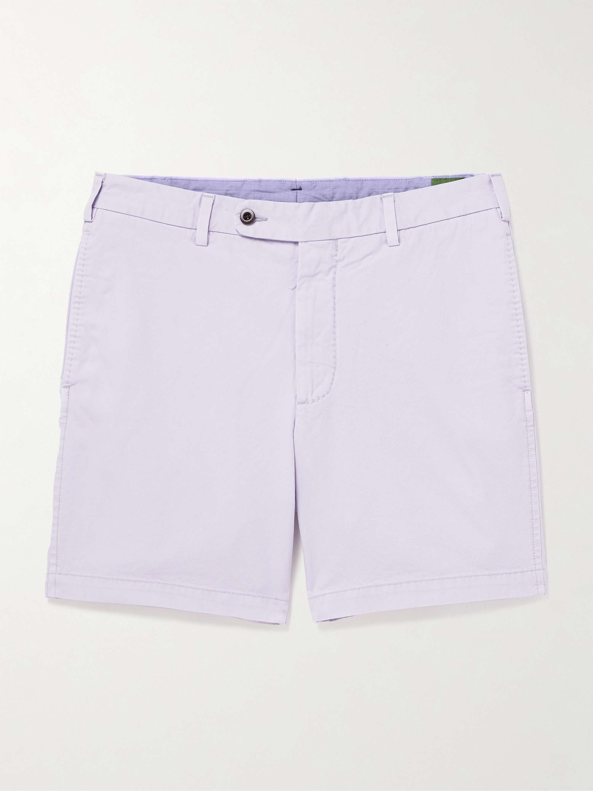 Slim-Fit Straight-Leg Garment-Dyed Cotton-Twill Shorts hero visual