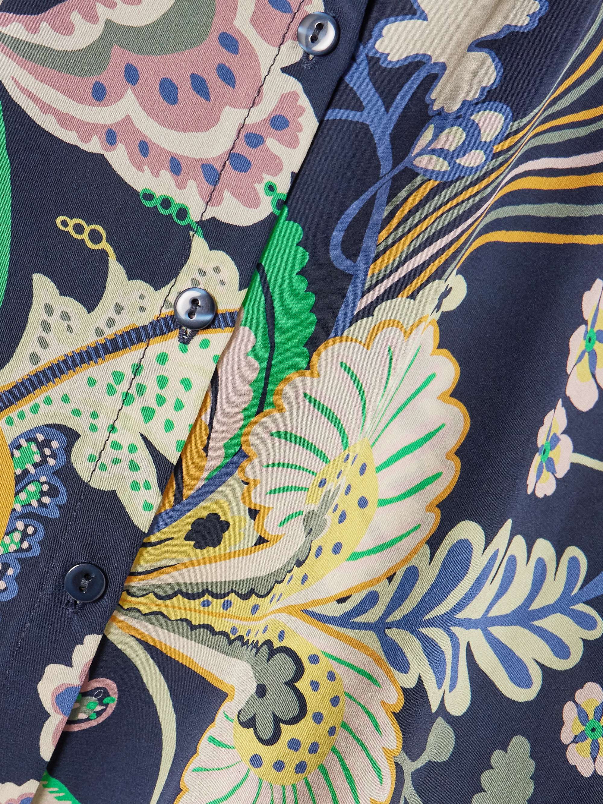 Emery printed silk crepe de chine shirt view