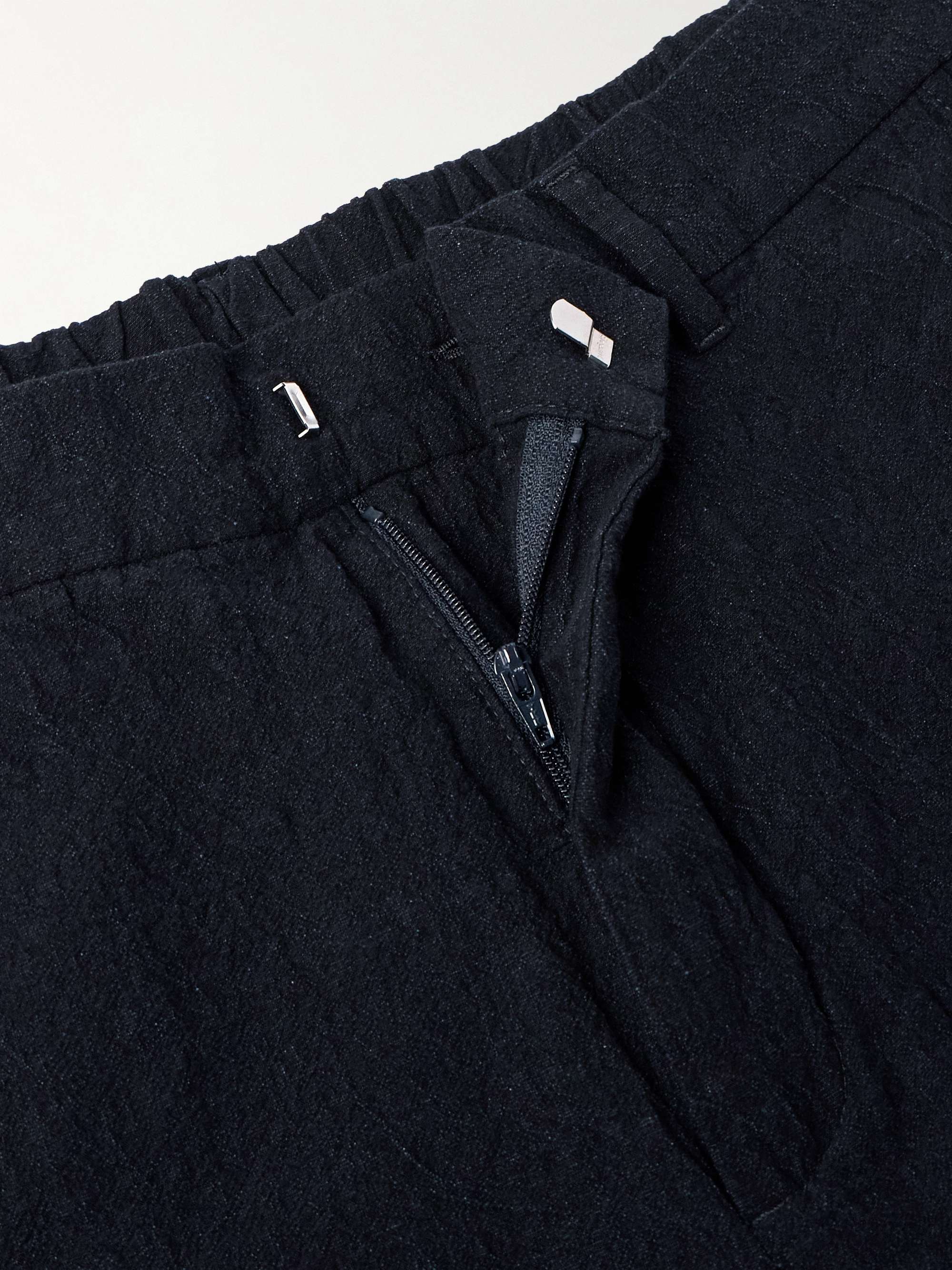Slim-Fit Straight-Leg Cotton-Blend Suit Trousers view