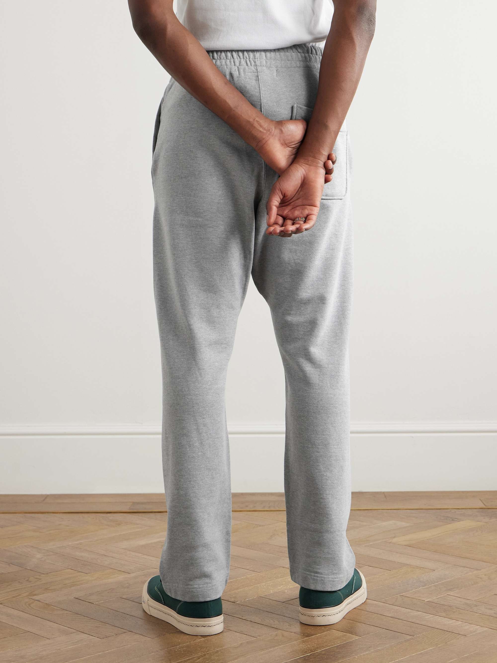 Straight-Leg Cotton-Jersey Sweatpants view