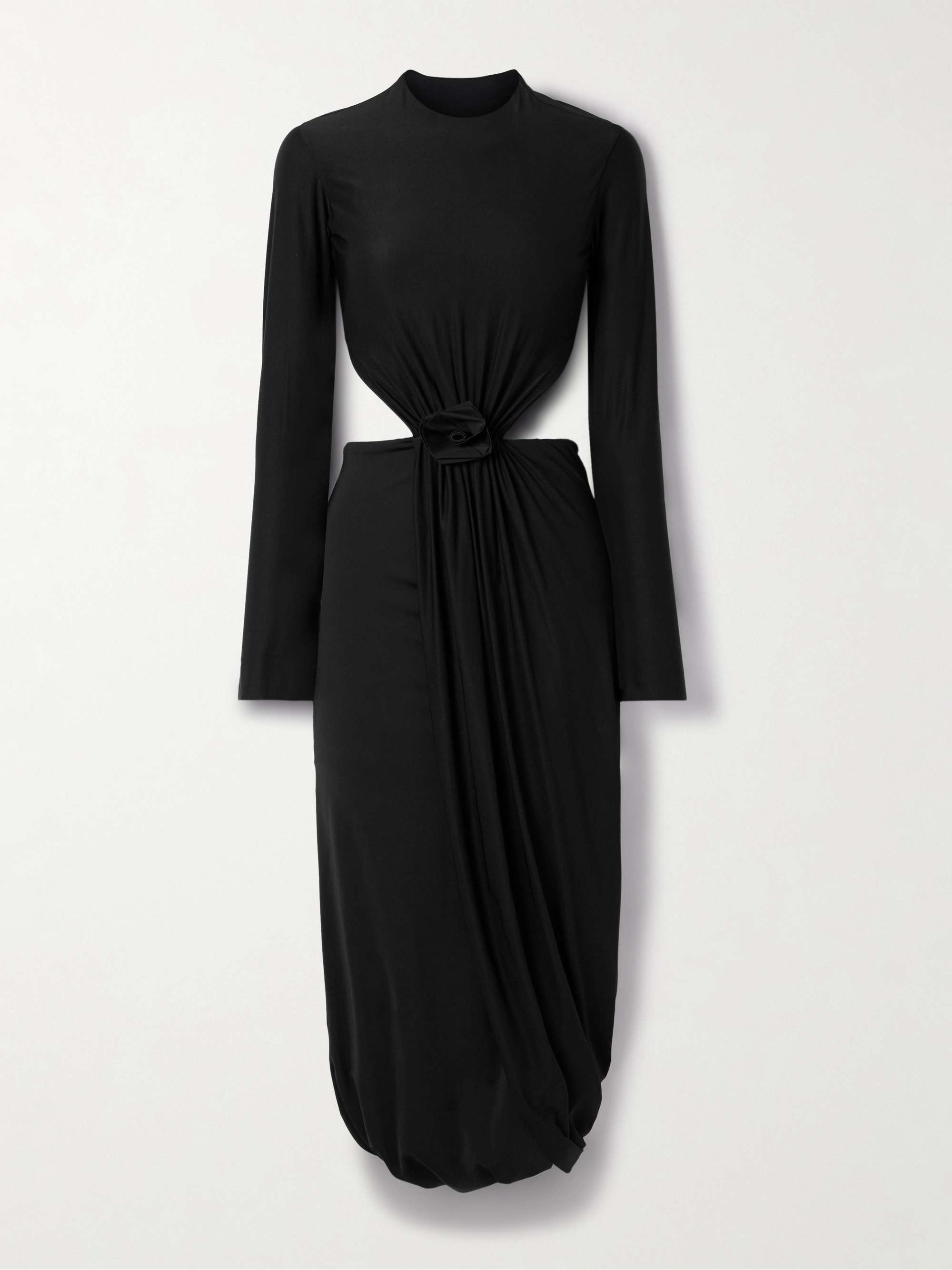 Damasco appliquéd cutout stretch-jersey midi dress hero visual