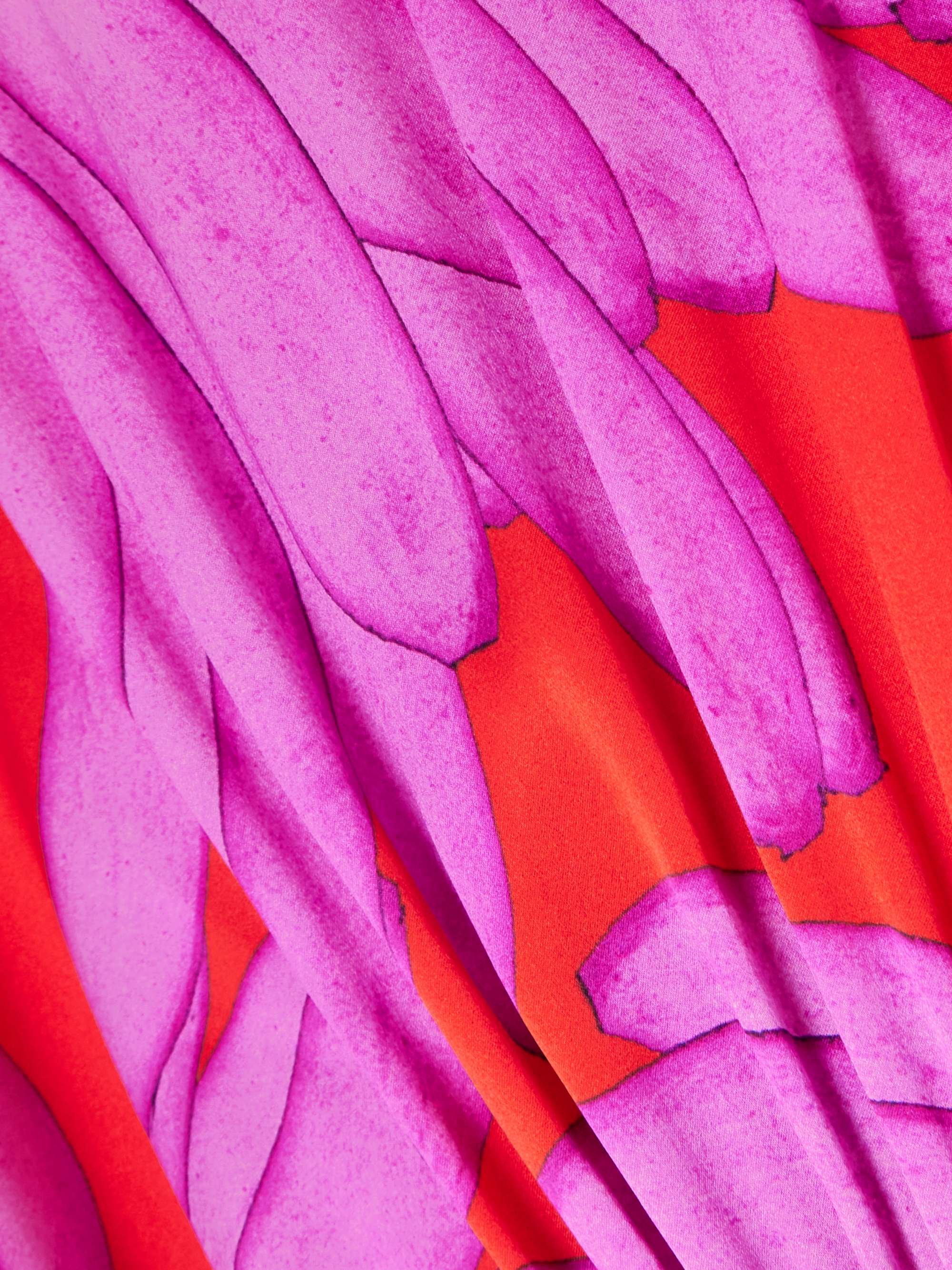Lydia printed silk-satin maxi dress view