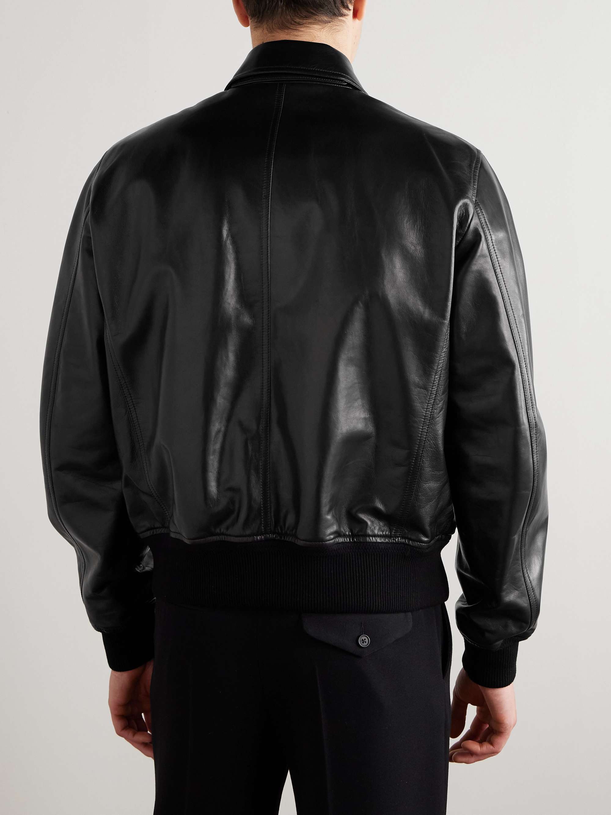 Leather Zip-Up Jacket view