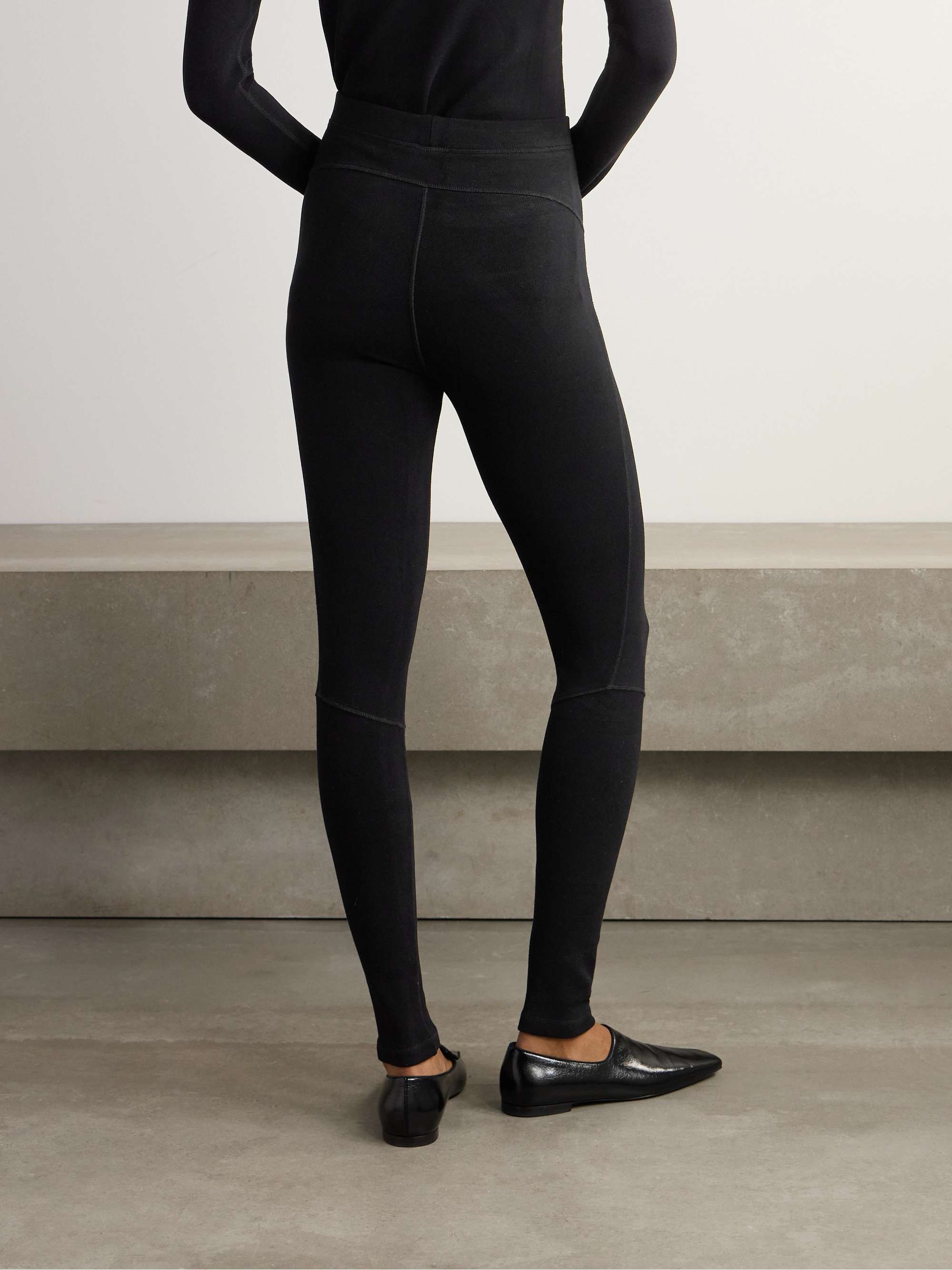 Jacquard-knit leggings view