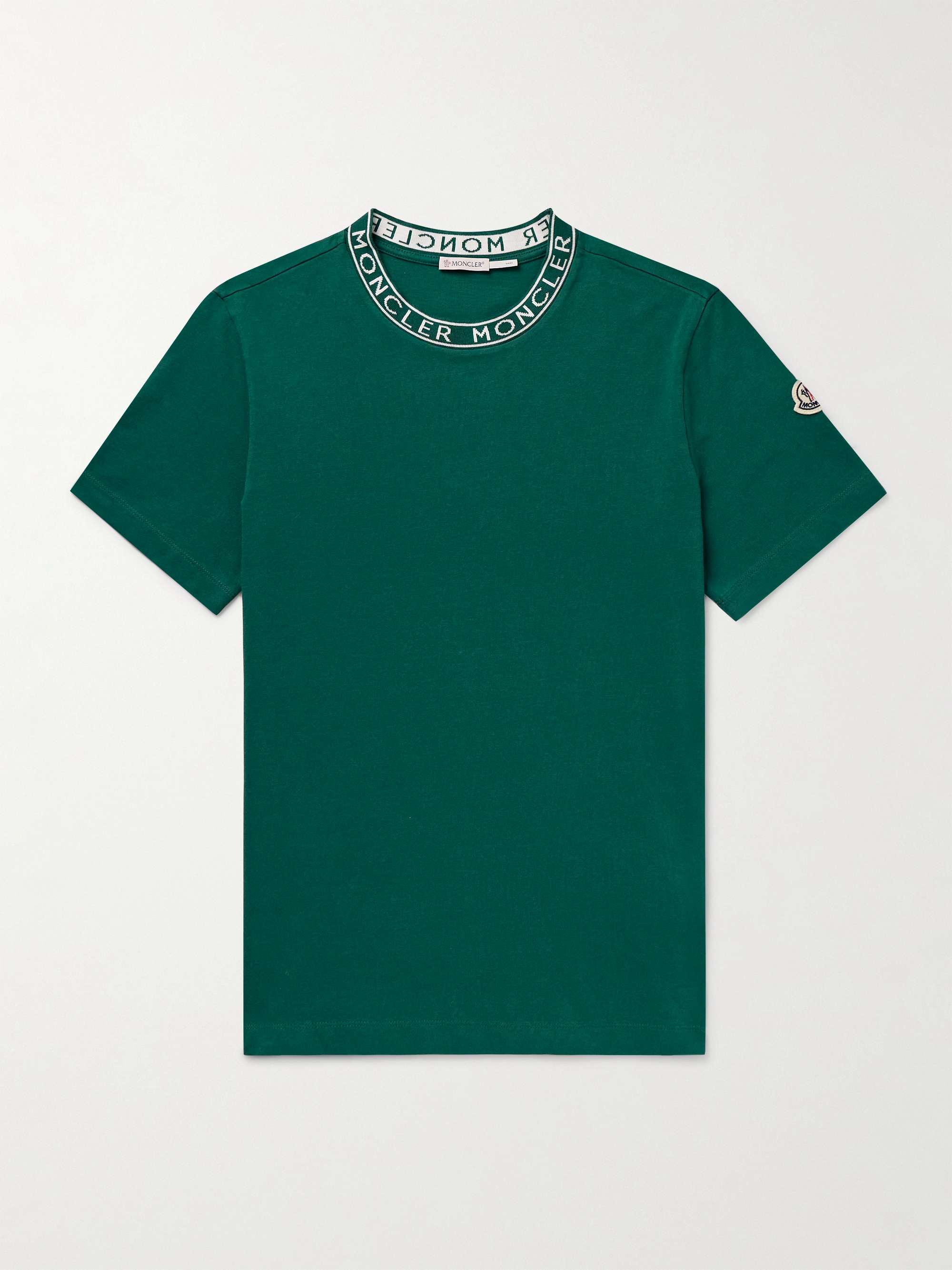 Slim-Fit Logo-Appliquéd Cotton-Jersey T-Shirt hero visual