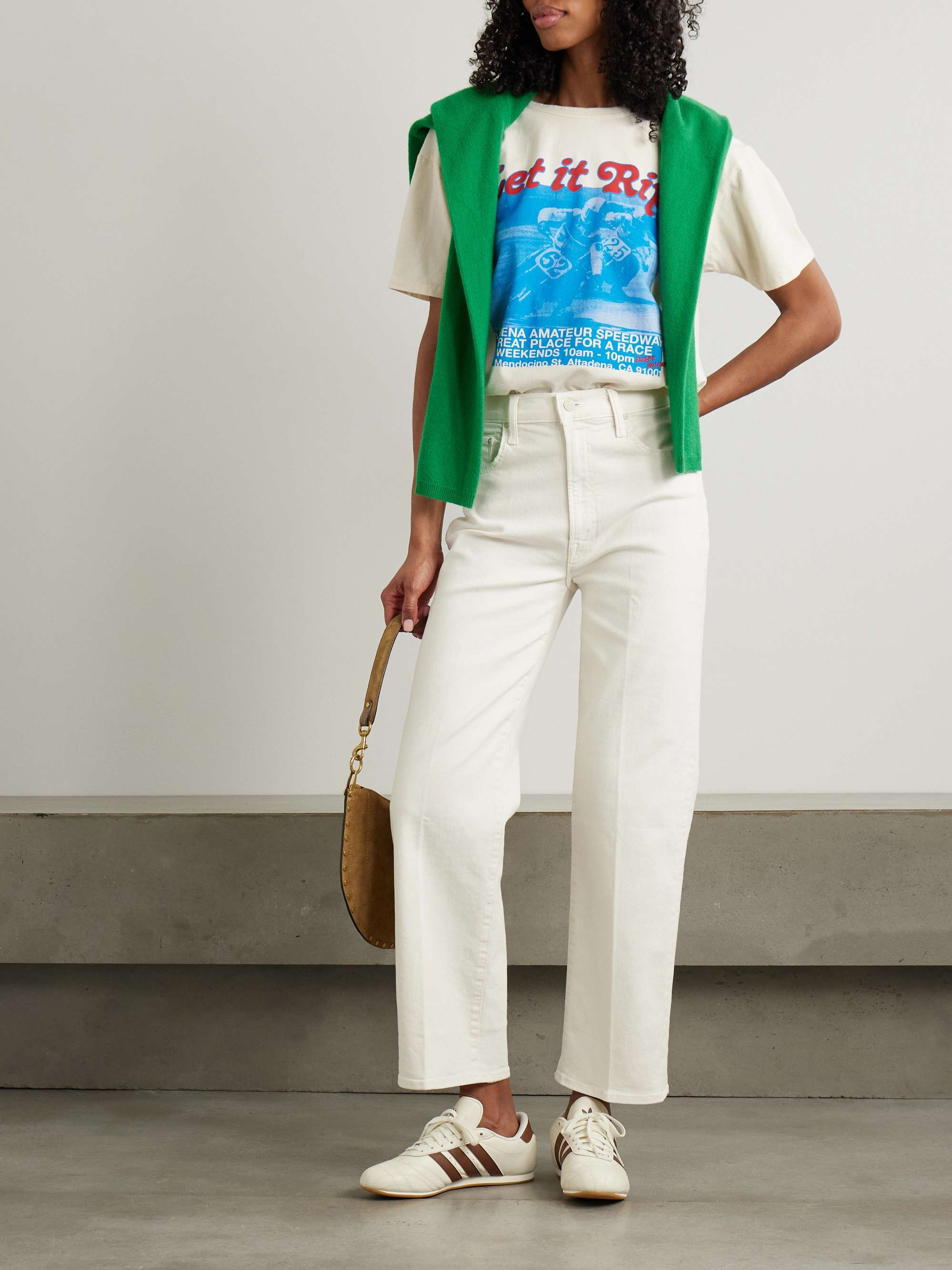 The Rambler Zip Ankle cropped straight-leg jeans view