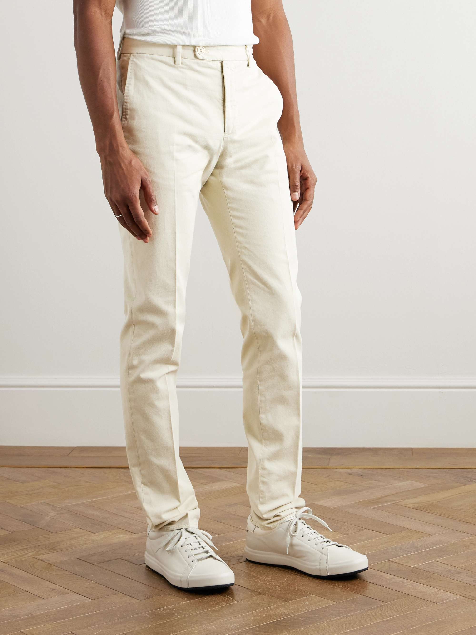 Venezia 1951 Slim-Fit Tapered Garment-Dyed Cotton-Twill Trousers view
