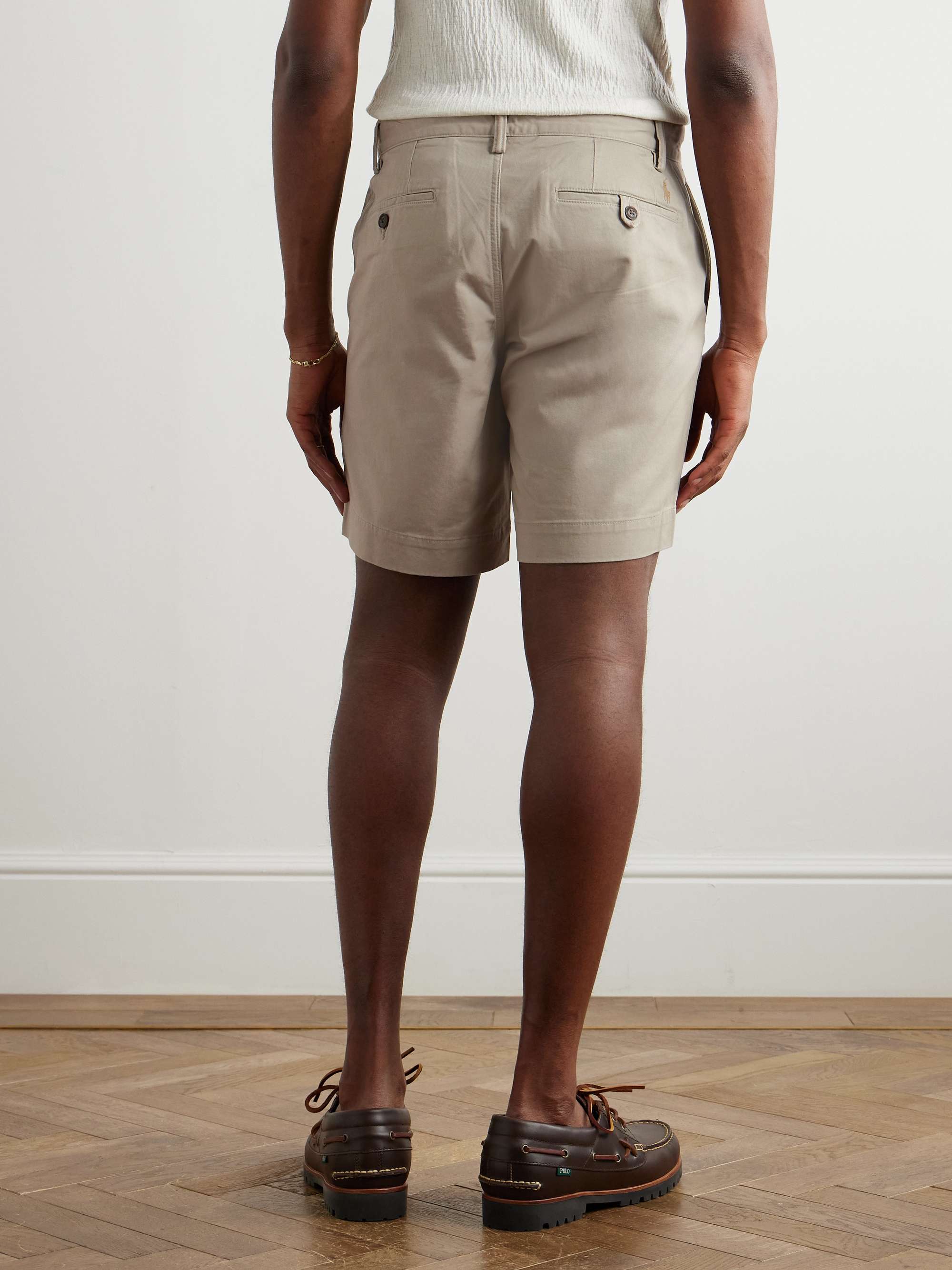 Brushed Stretch-Cotton Twill Chino Shorts view