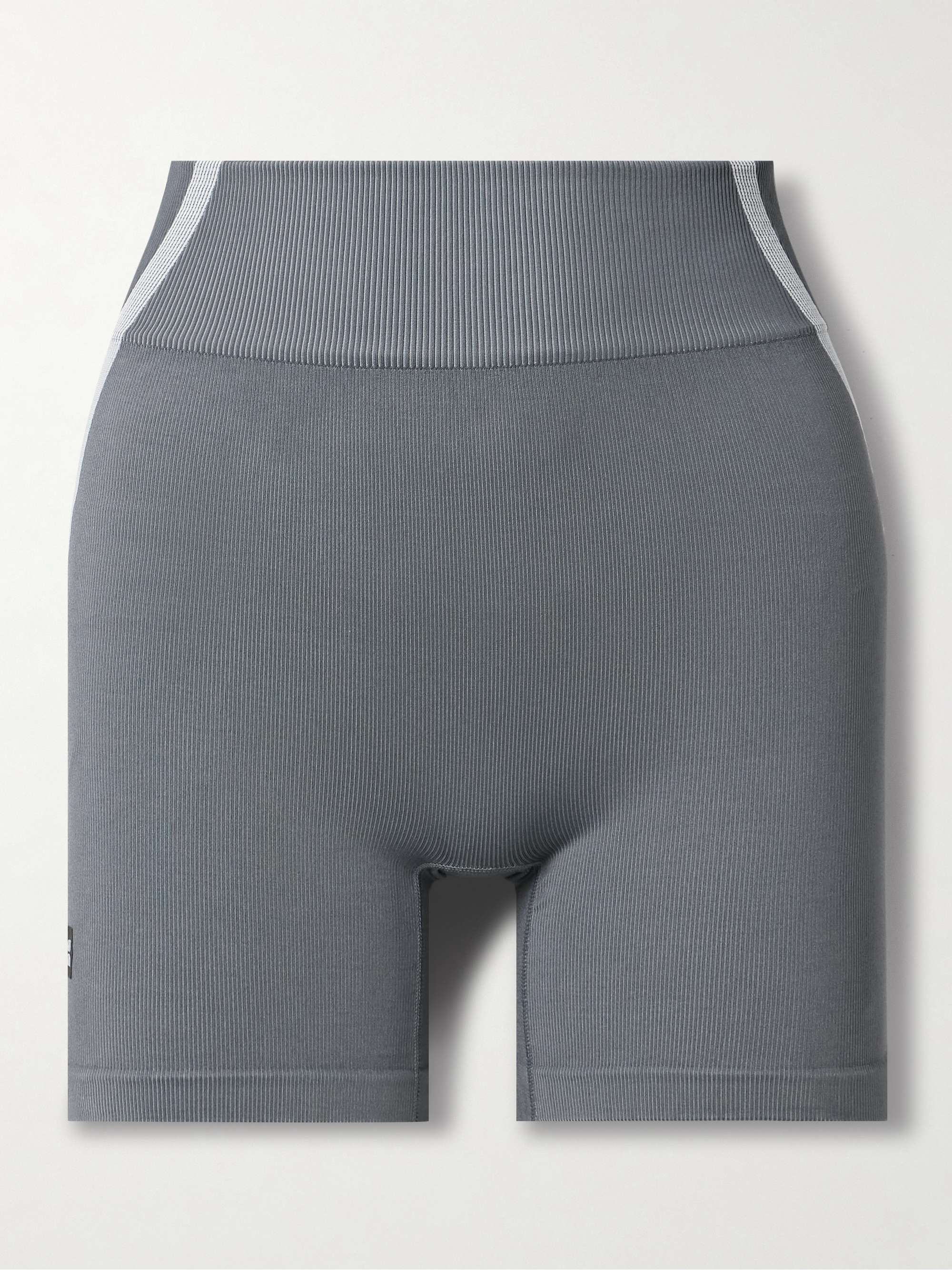 Studio ribbed stretch recycled shorts hero visual