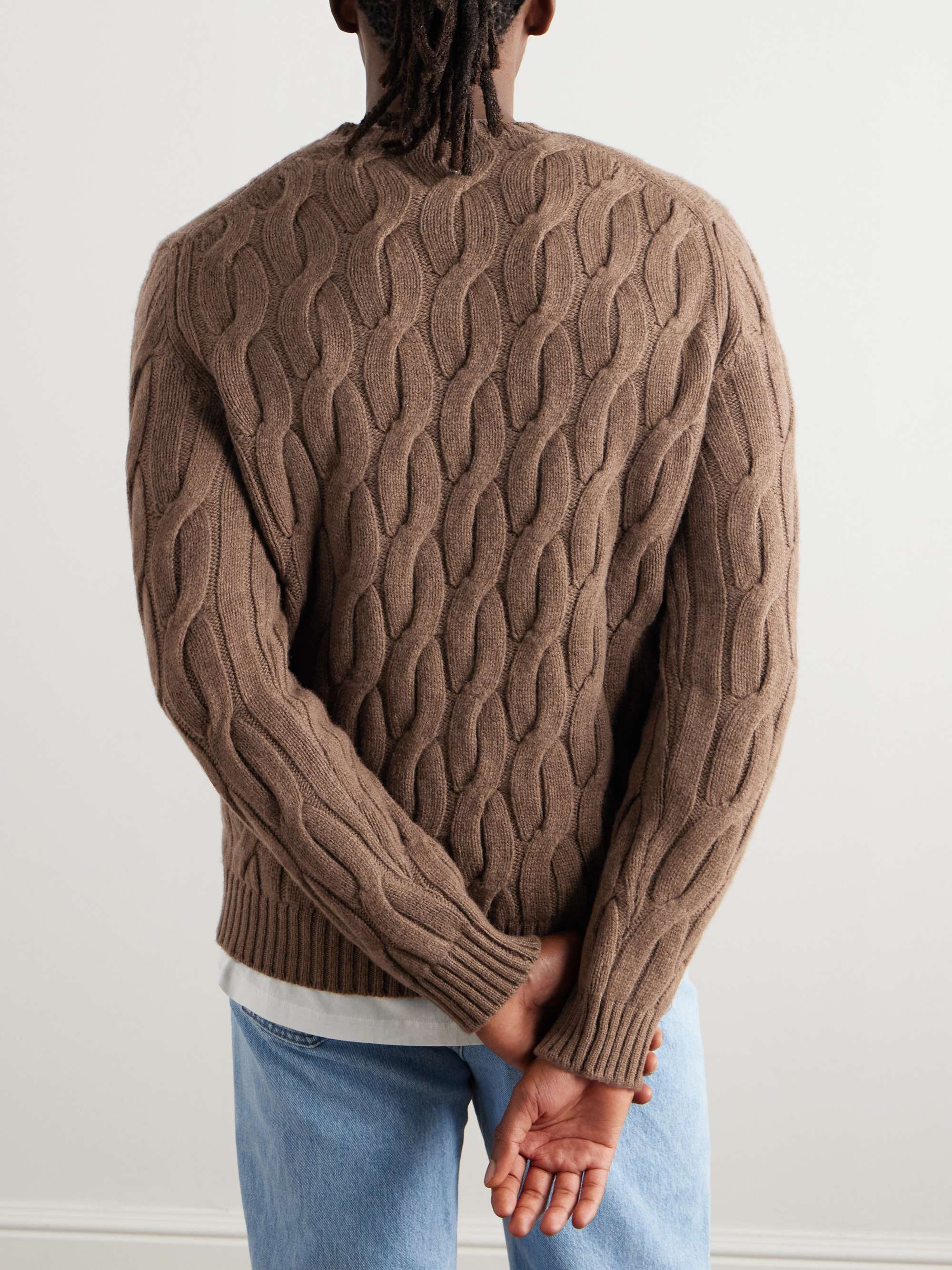 Zanone Cable-Knit Wool Sweater view