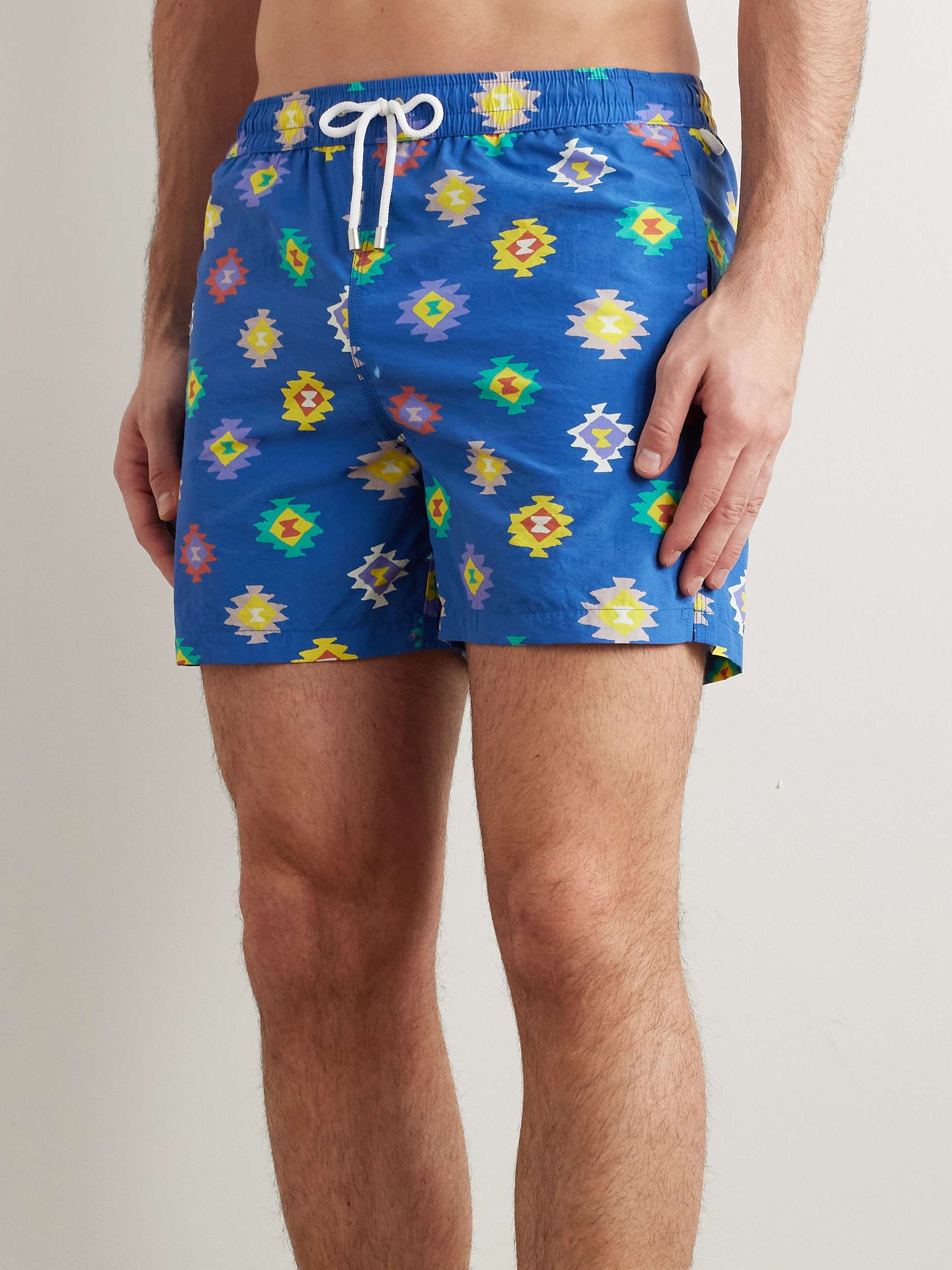 Kelim Straight-Leg Mid-Length Printed Swim Shorts view