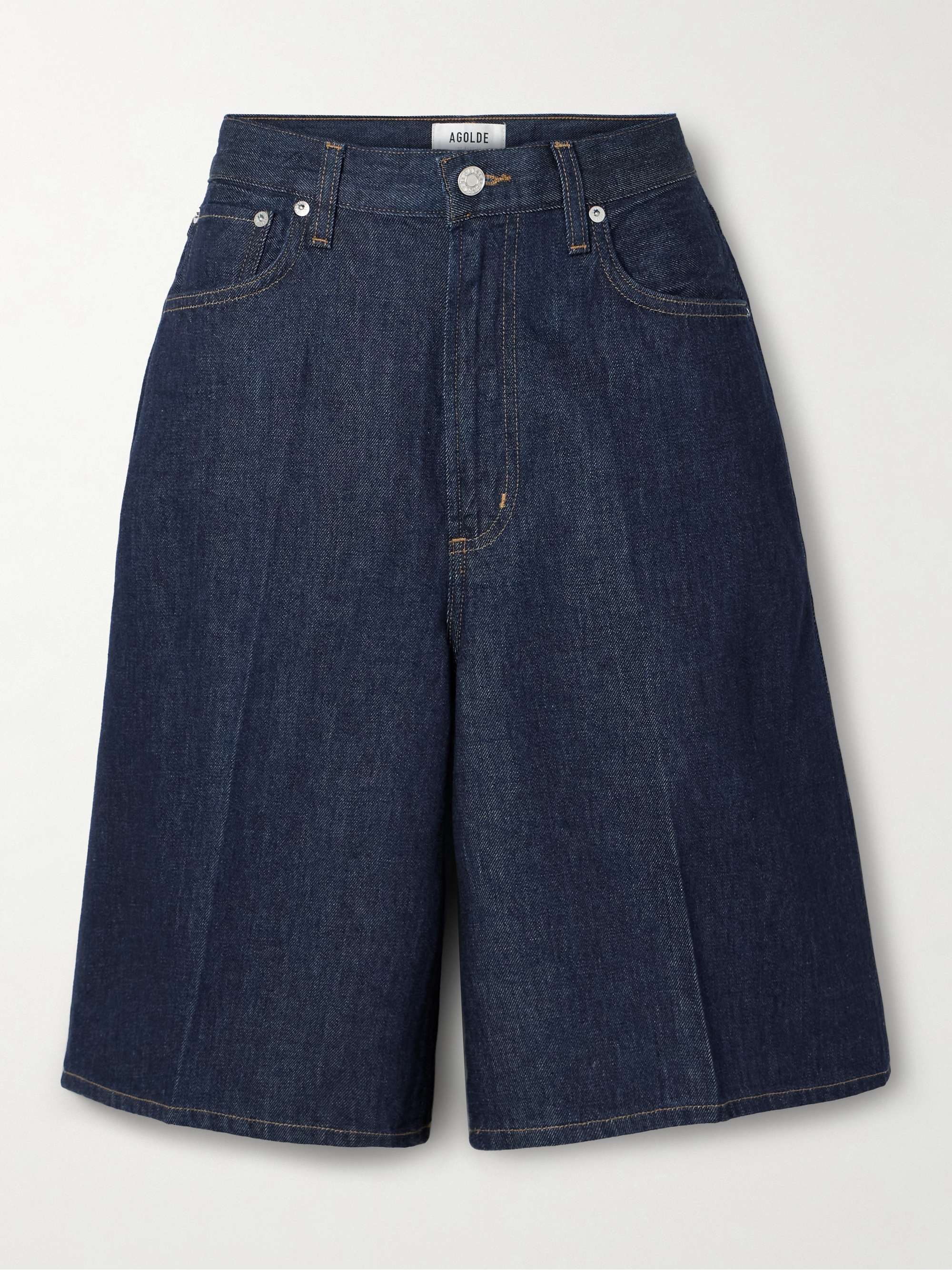 Nolan organic denim shorts hero visual