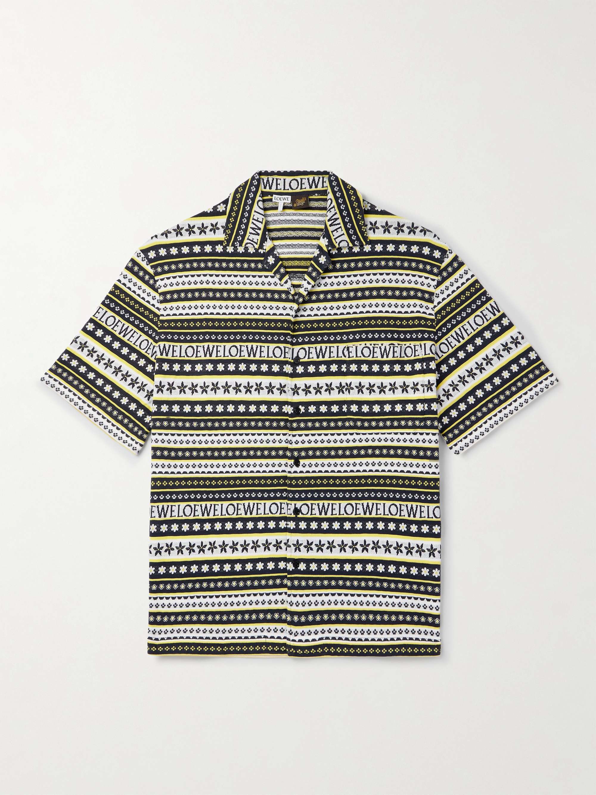 + Paula's Ibiza Camp-Collar Jacquard-Knitted Cotton Shirt hero visual