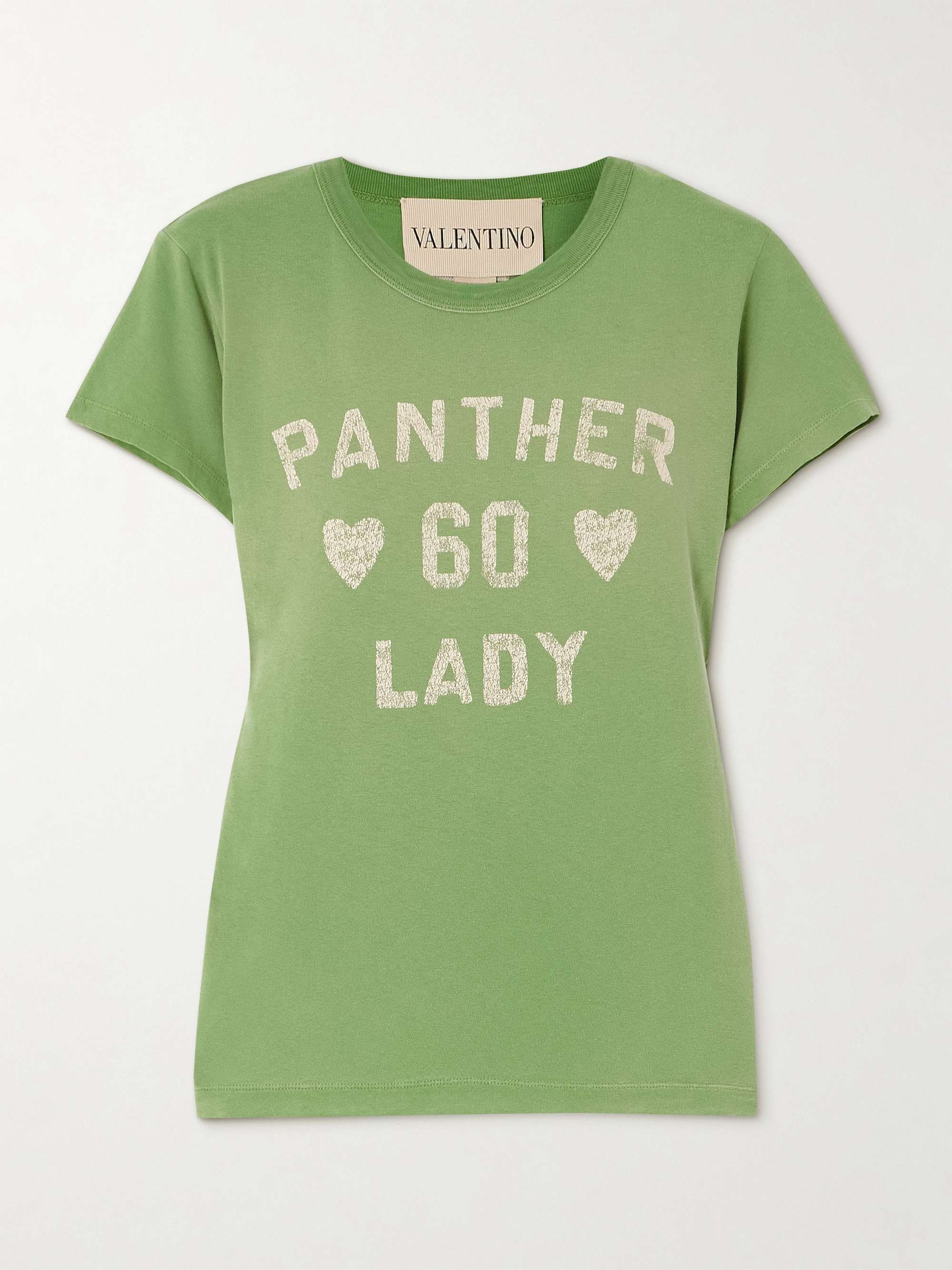 Panther 60 Lady printed appliquéd cotton-jersey T-shirt hero visual