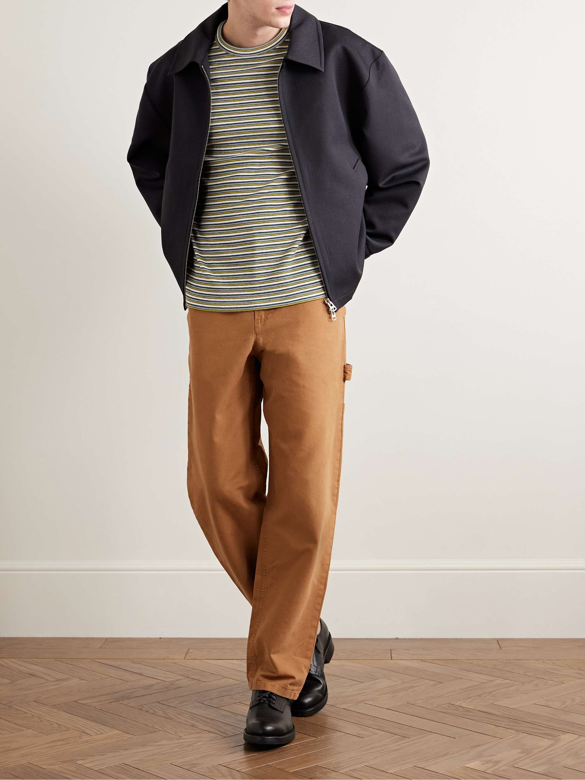 Bahia Jacquard-Knit Organic Cotton-Blend T-Shirt view